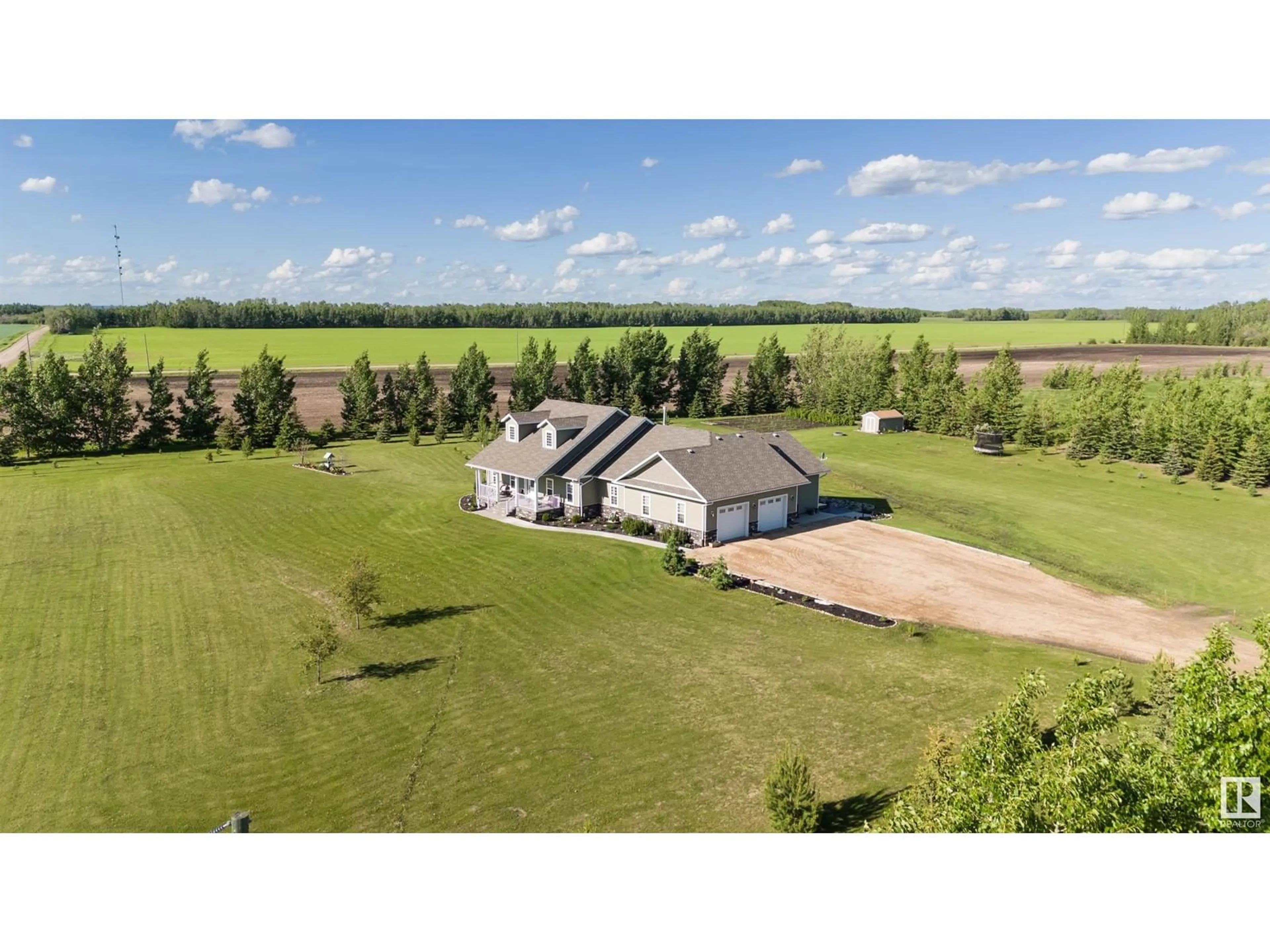 A pic from outside/outdoor area/front of a property/back of a property/a pic from drone, unknown for #2 - 59327 RGE RD 263, Rural Westlock County Alberta T7P2N9
