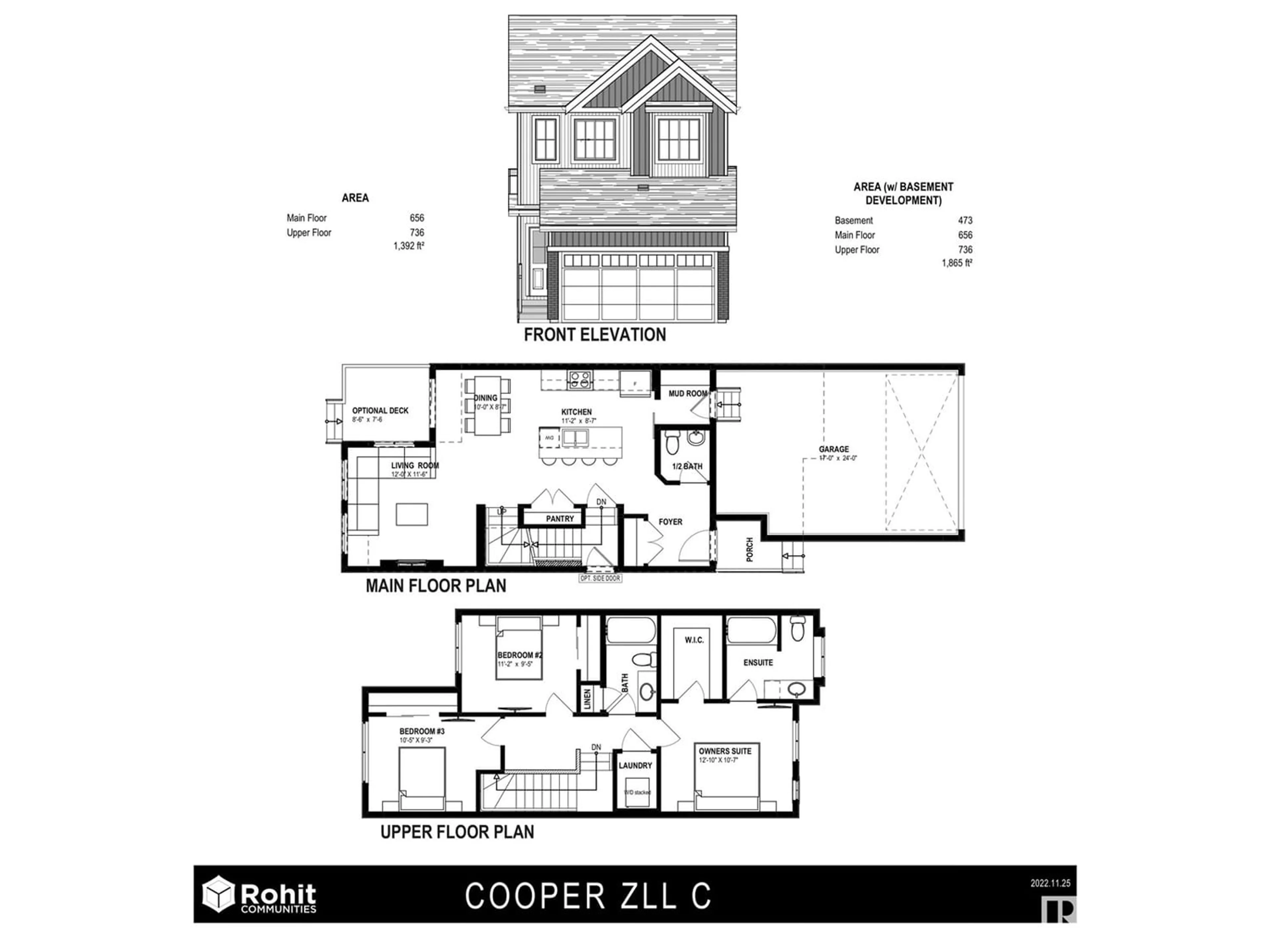 Floor plan for 415 CONROY CR SW, Edmonton Alberta T6W5A9