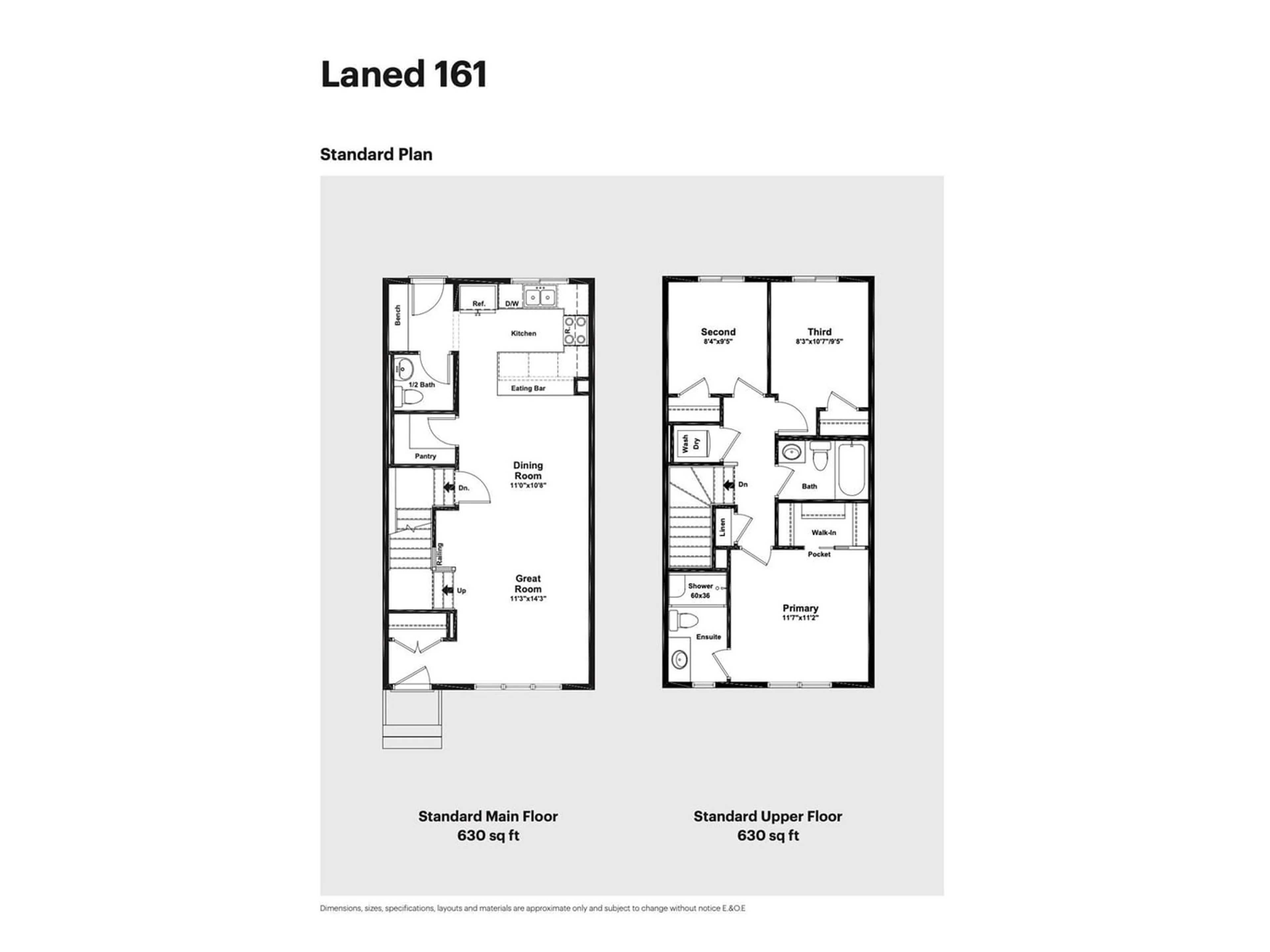 Floor plan for 6312 176 AV NW, Edmonton Alberta T5Y4E5