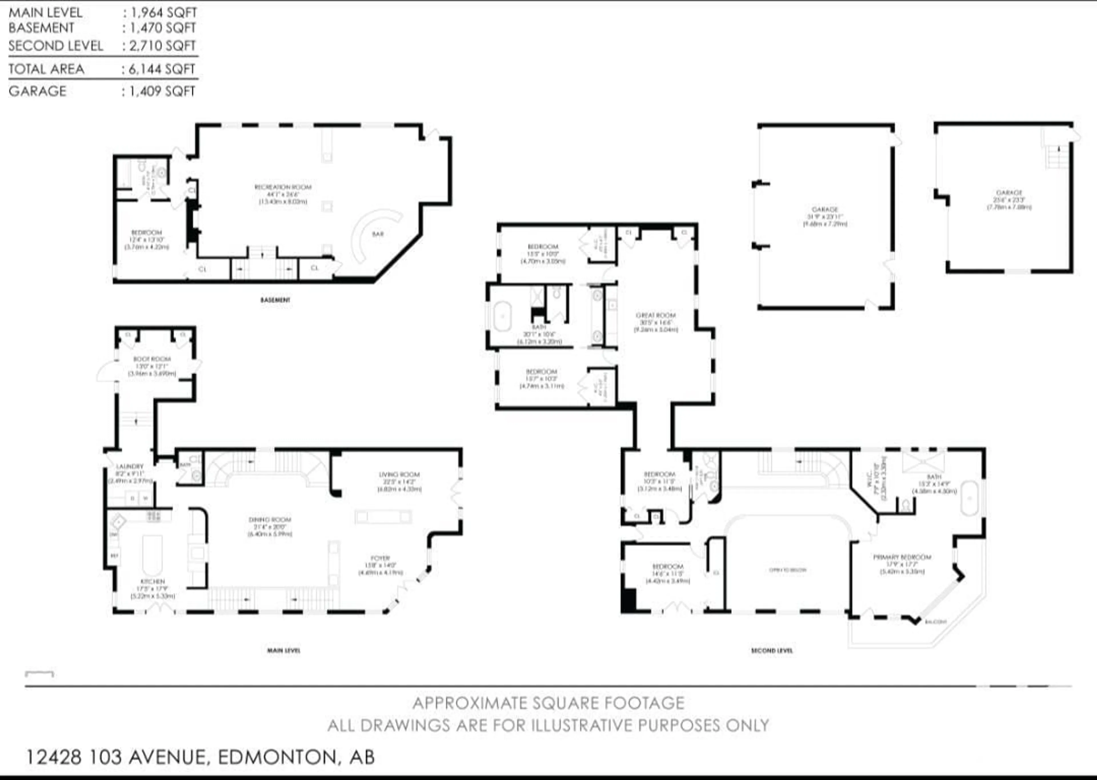 Floor plan for 12428 103 AV NW, Edmonton Alberta T5N0R3