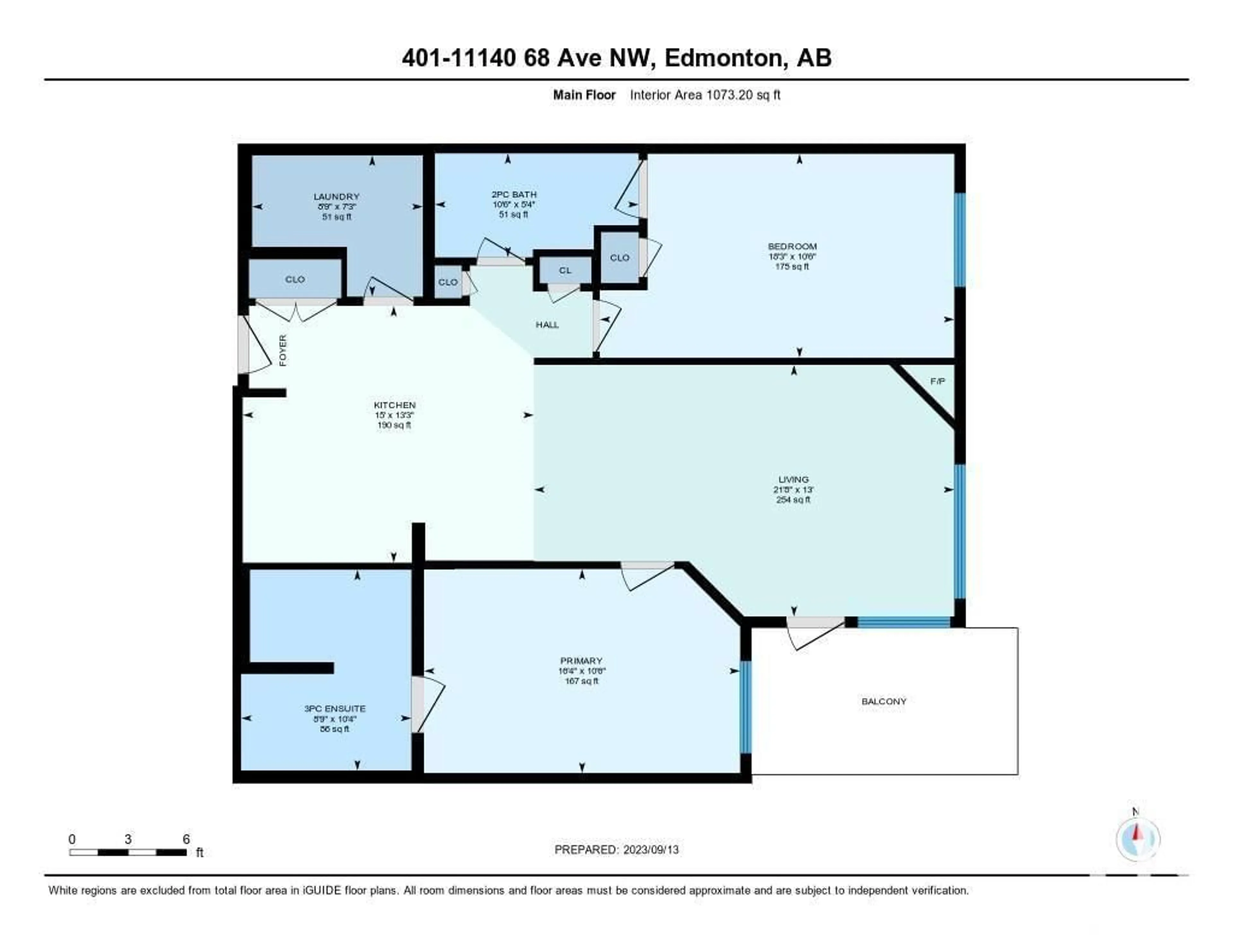 Floor plan for #401 11140 68 AV NW, Edmonton Alberta T6H2C2