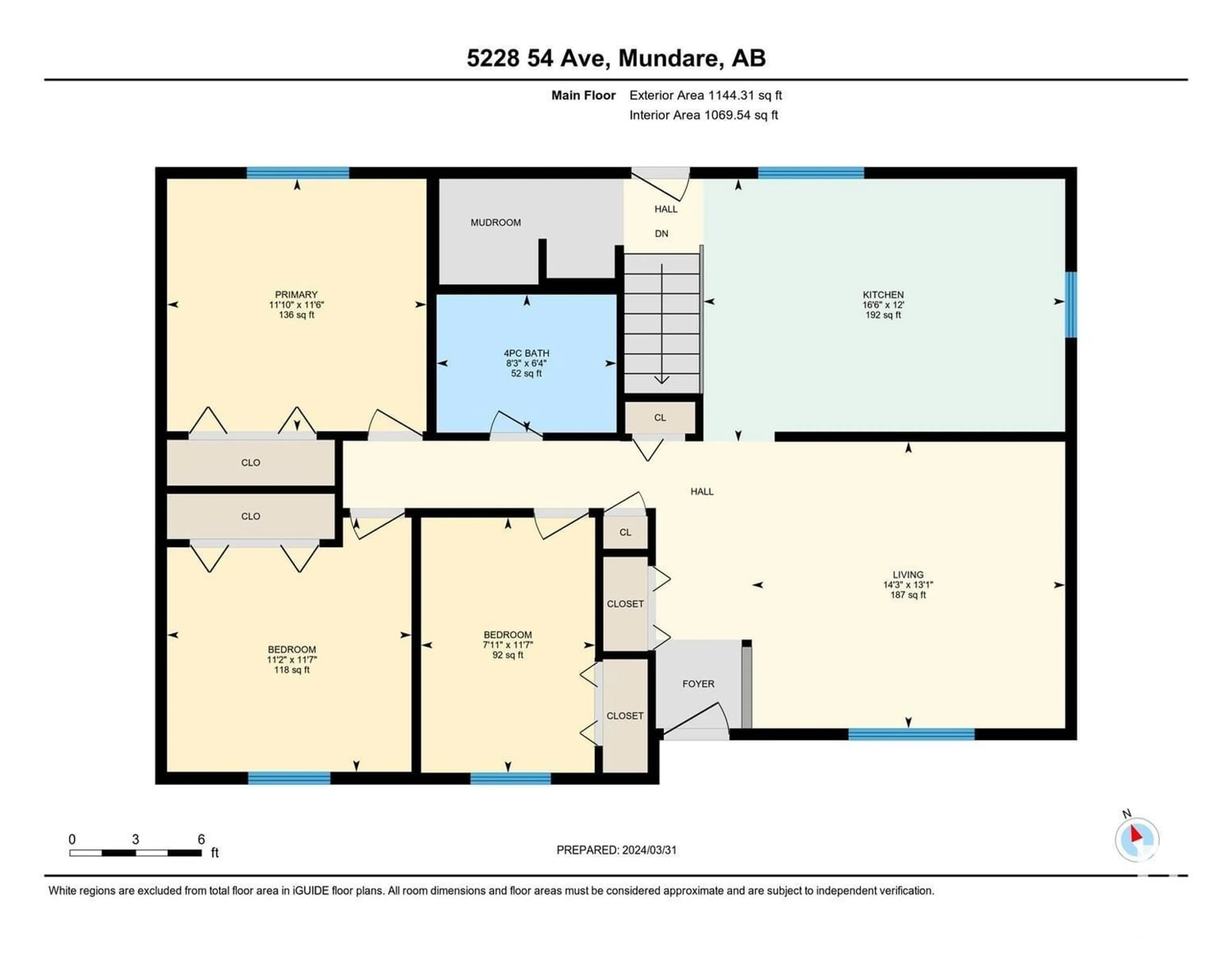 Floor plan for 5228 54 AV, Mundare Alberta T0B3H0