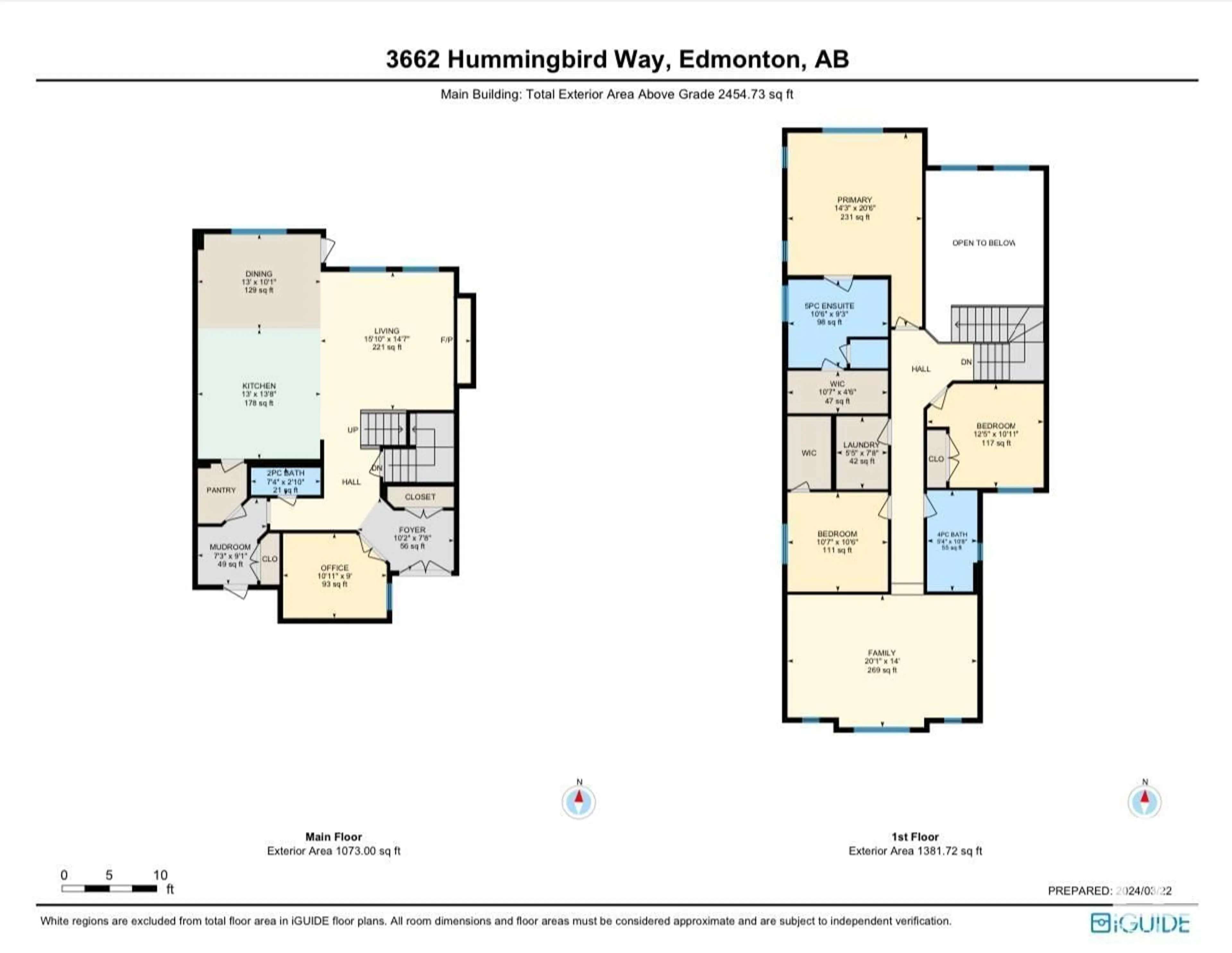 Floor plan for 3662 HUMMINGBIRD WY NW, Edmonton Alberta T5S0L1