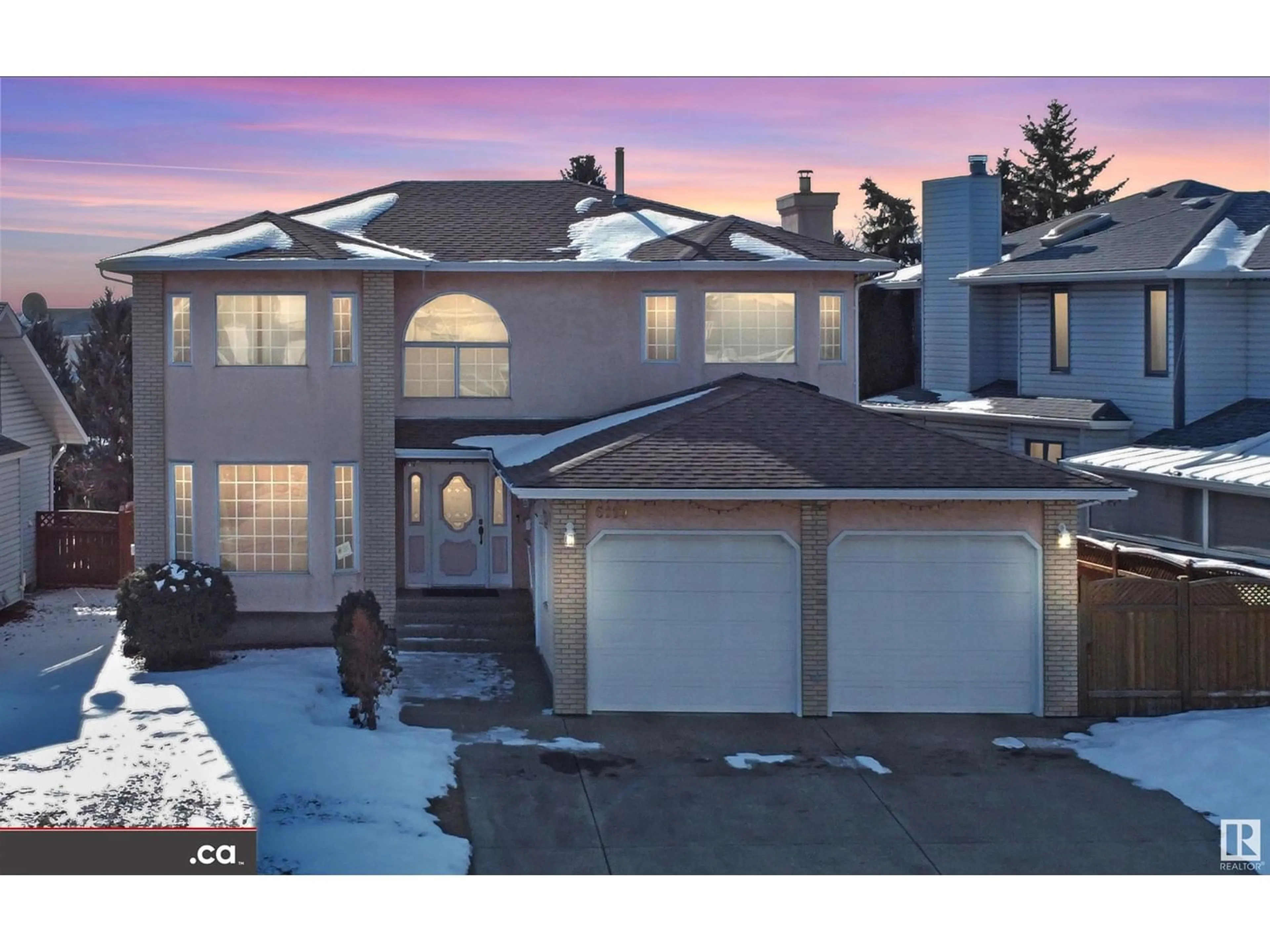 Floor plan for 6119 156 AV NW, Edmonton Alberta T5Y2N1