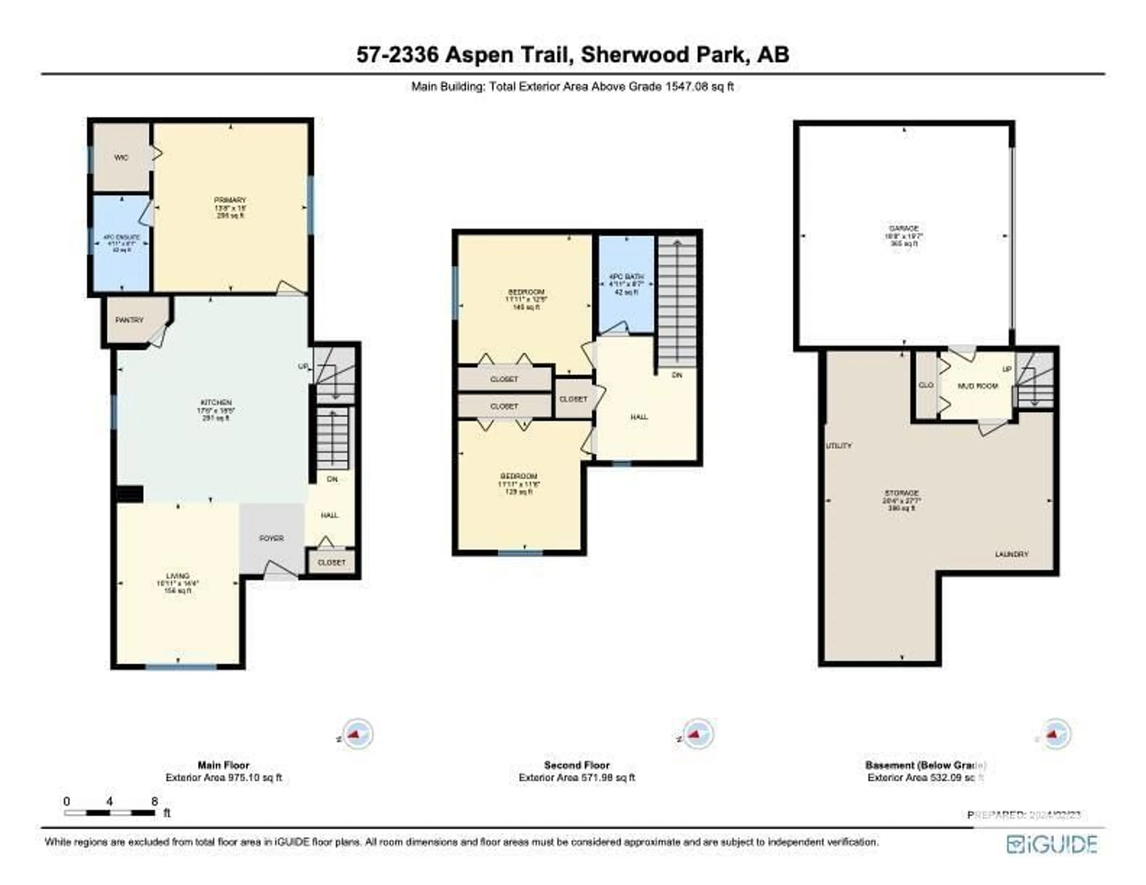 Floor plan for #57 2336 ASPEN TR, Sherwood Park Alberta T8H0J1