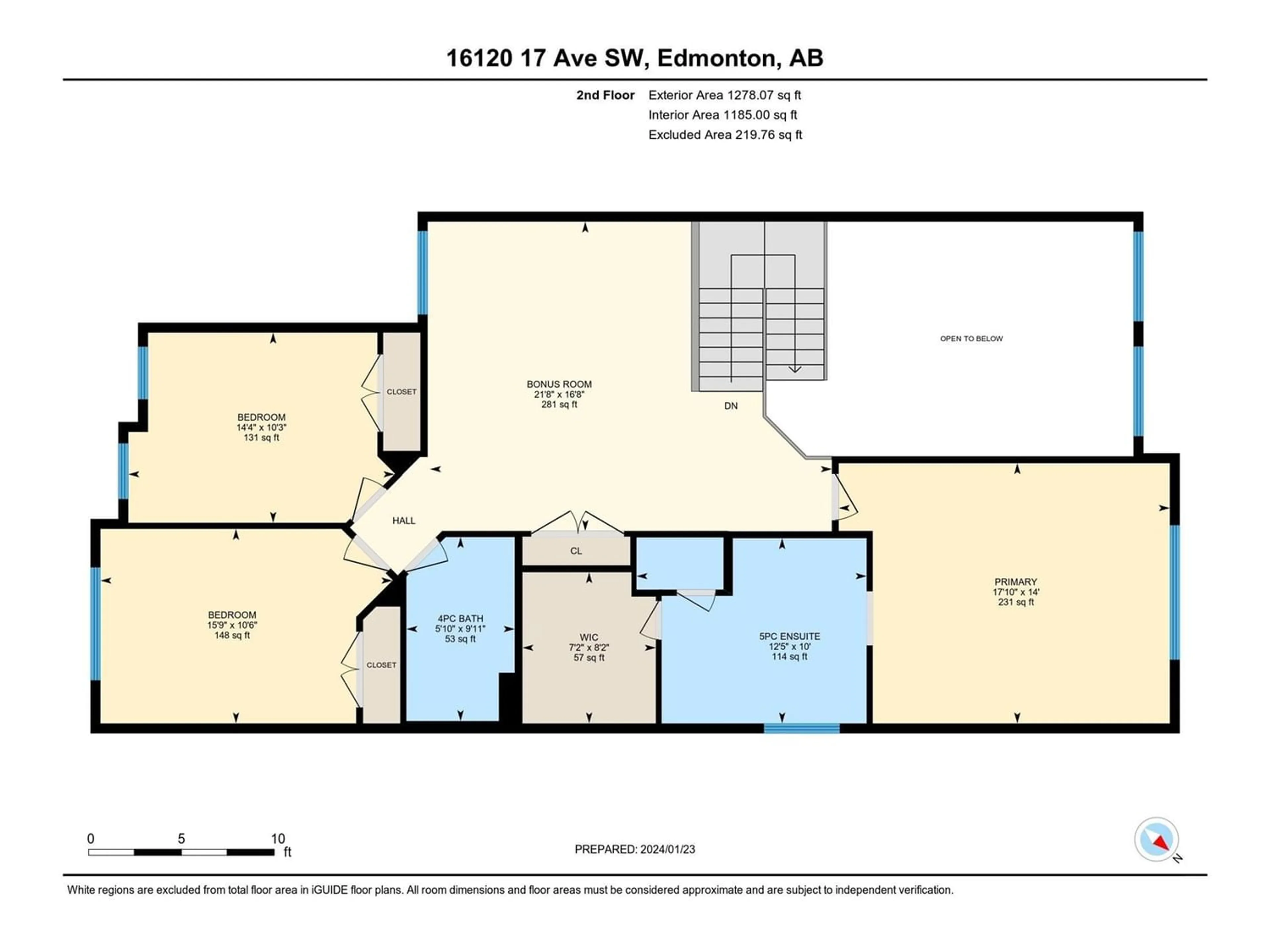 Floor plan for 16120 17 AV SW, Edmonton Alberta T6W3E8