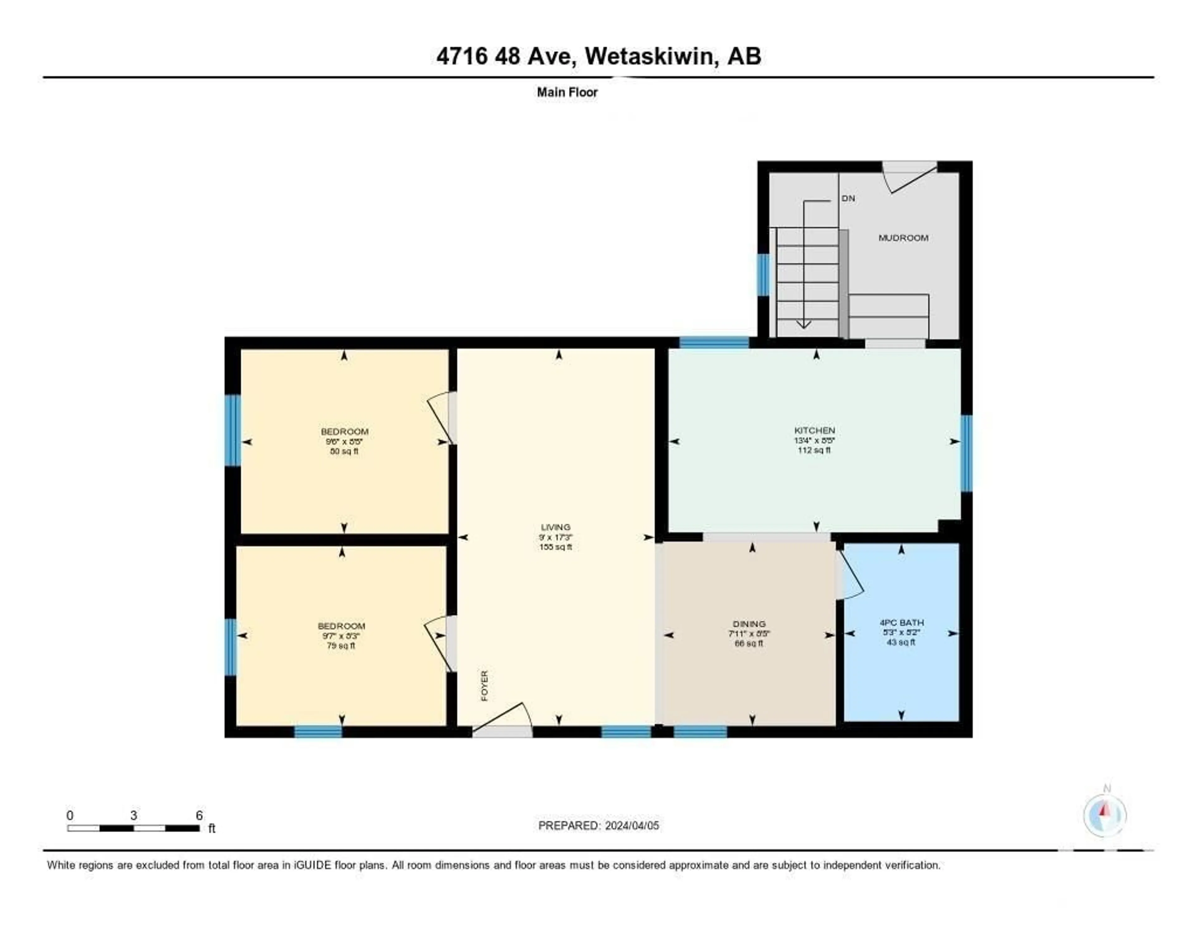 Floor plan for 4716 48 AV, Wetaskiwin Alberta T9A0M6