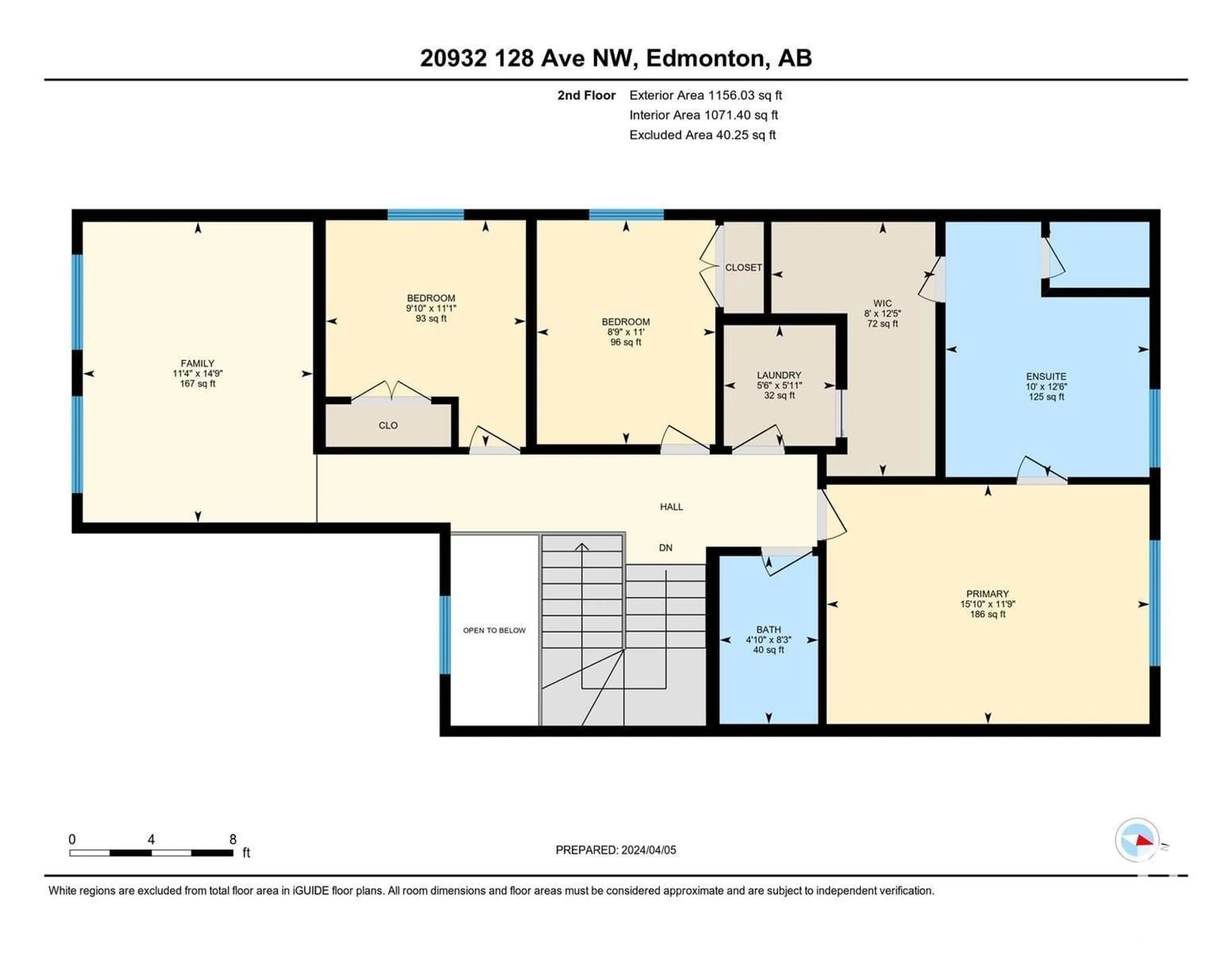 Floor plan for 20932 128 AV NW, Edmonton Alberta T5S0R6