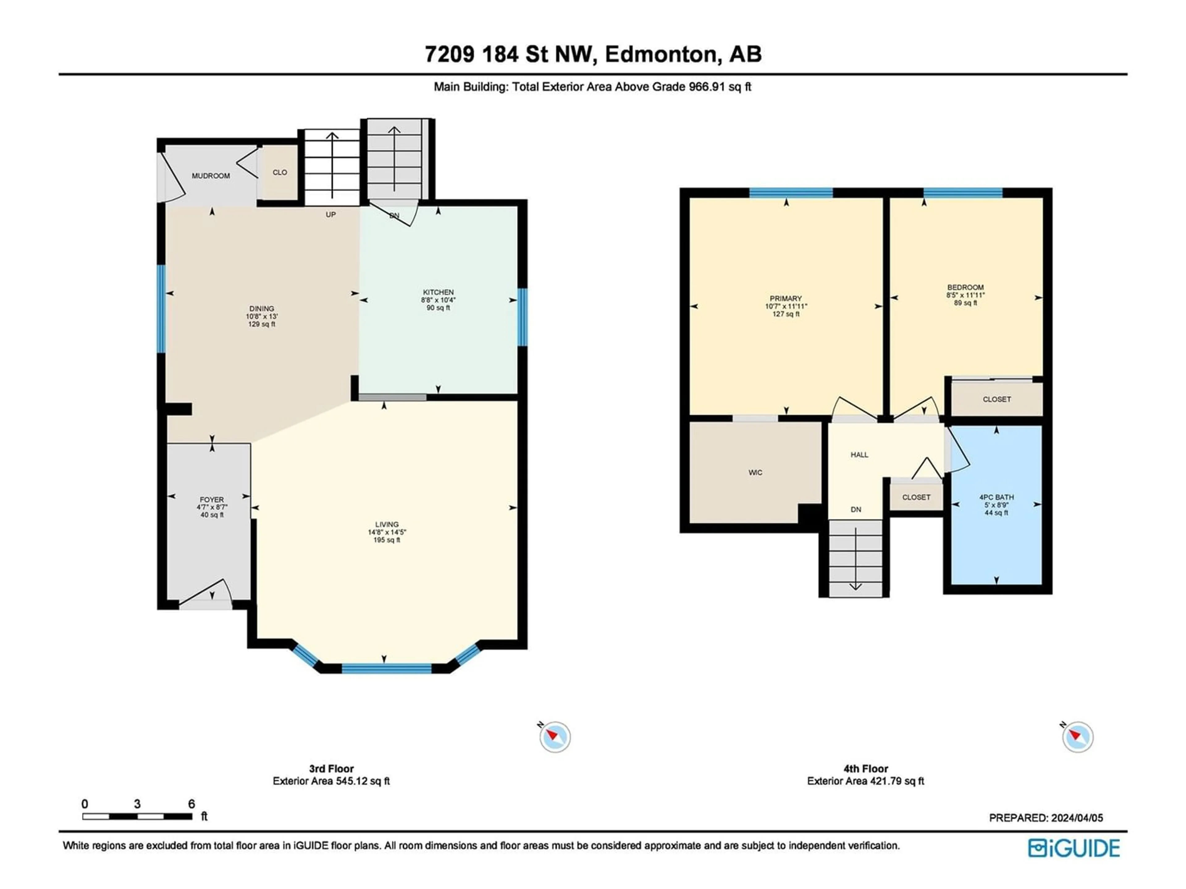 Floor plan for 7209 184 ST NW NW, Edmonton Alberta T5T3Z9