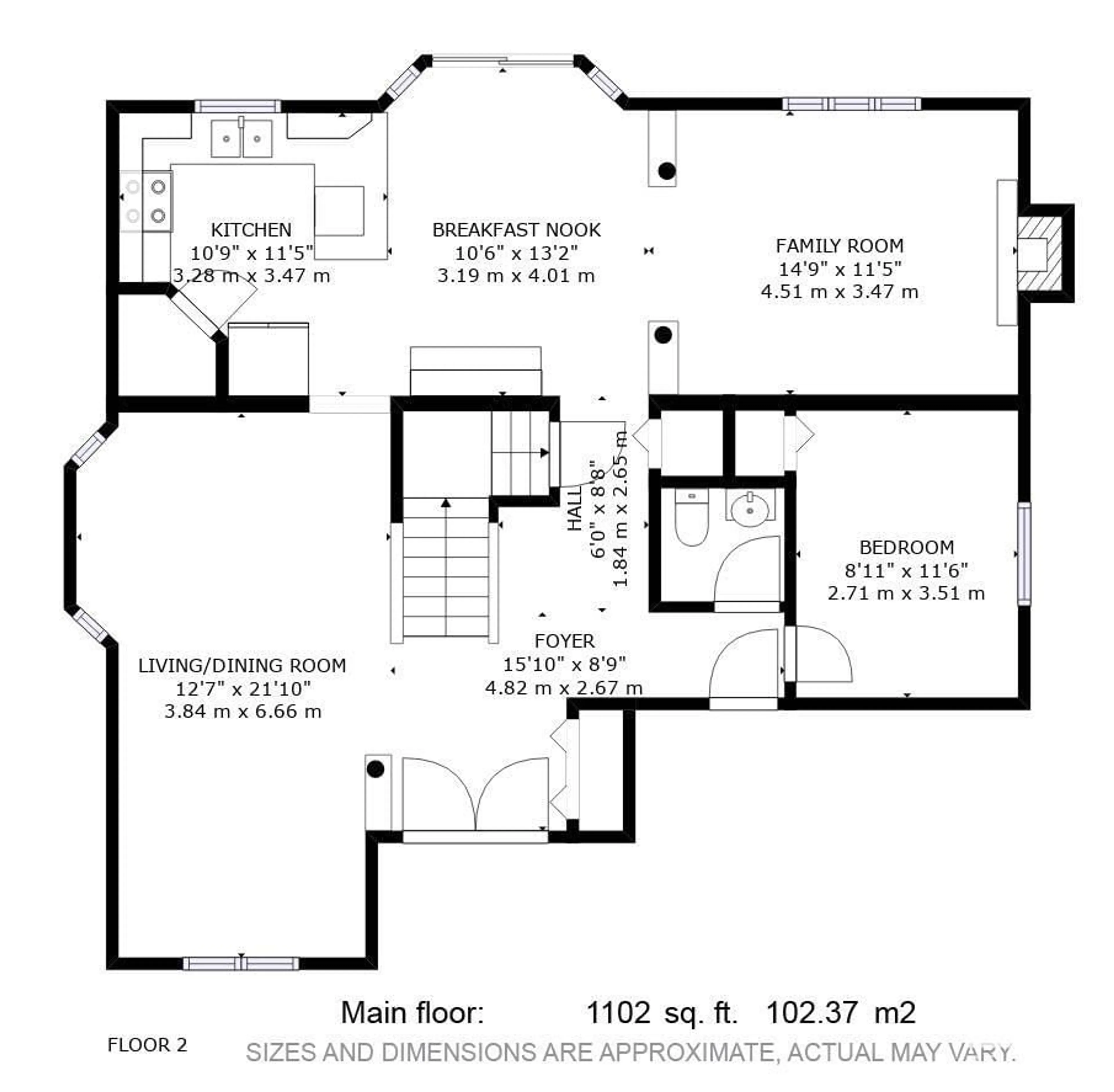 Floor plan for 16123 76 ST NW, Edmonton Alberta T5Z3R8