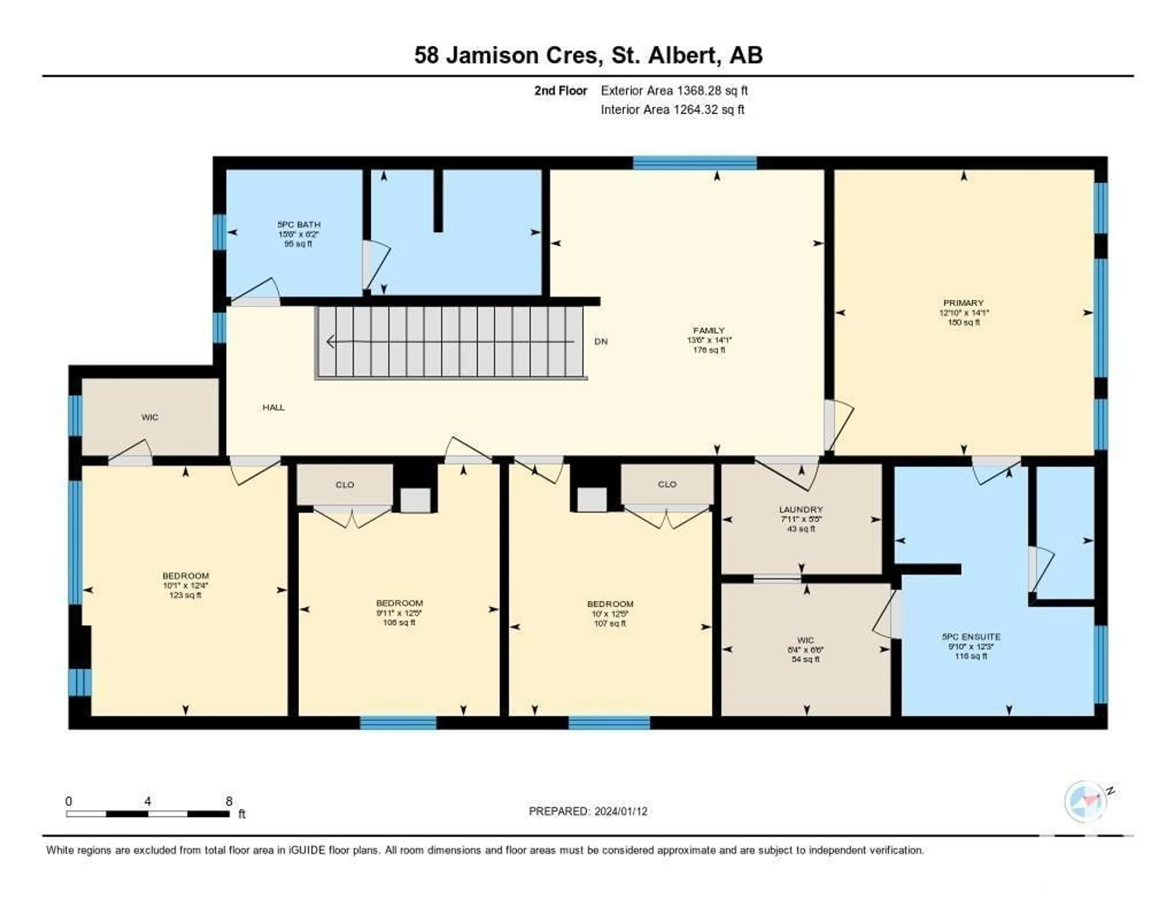 Floor plan for 58 JAMISON CR, St. Albert Alberta T8N7V4