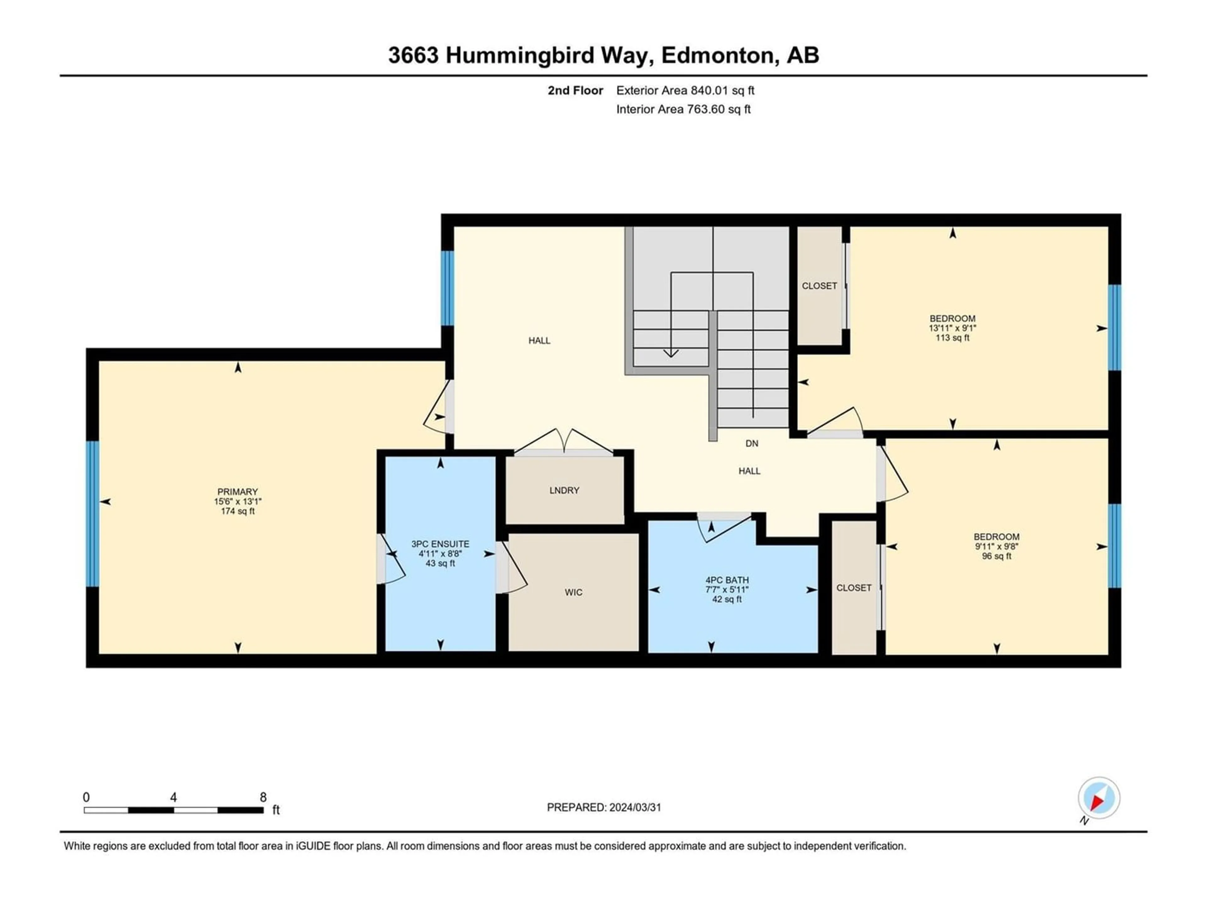 Floor plan for 3663 Hummingbird WY NW NW, Edmonton Alberta T5S0L1