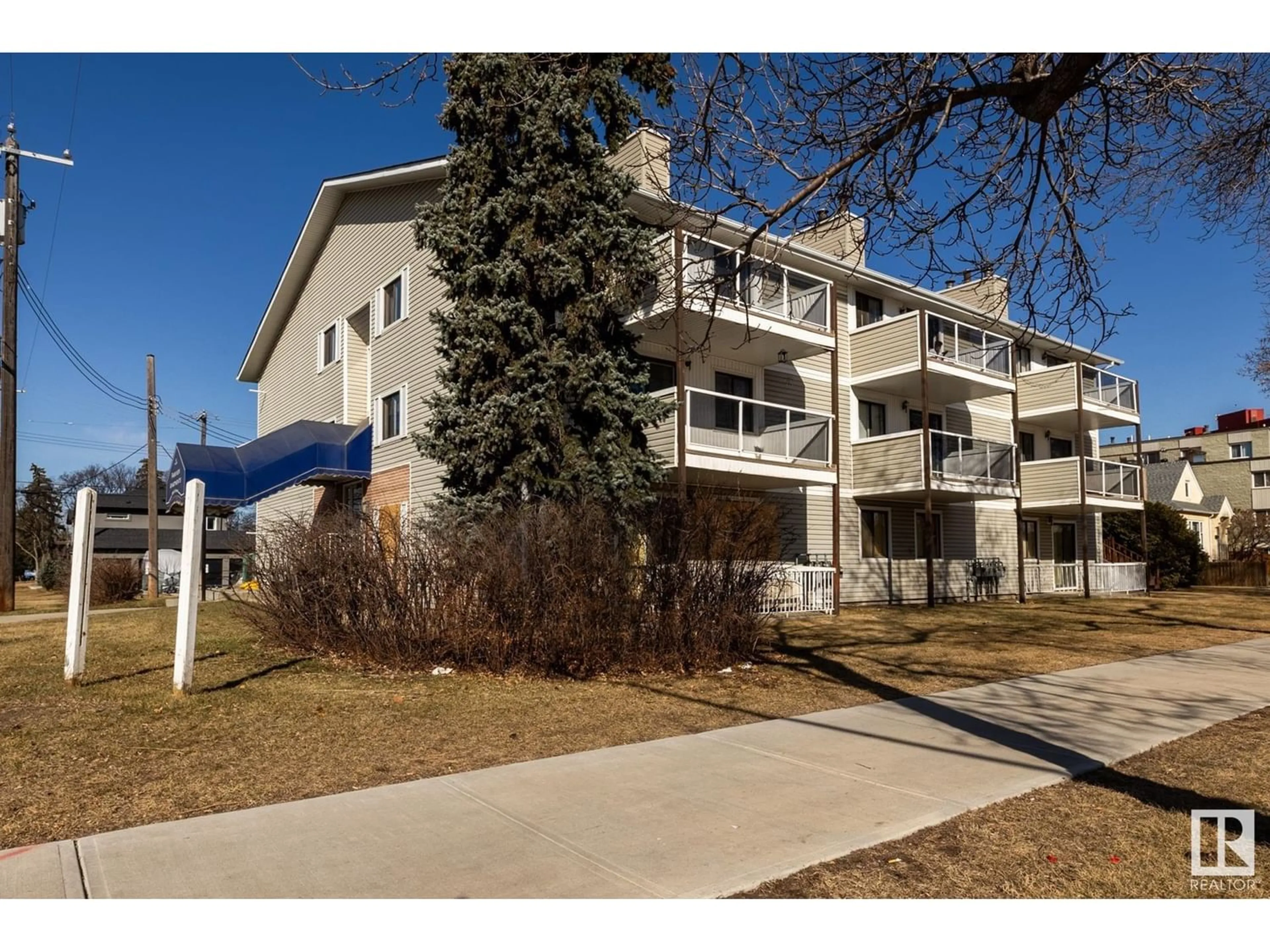 A pic from exterior of the house or condo for #103 10604 110 AV NW, Edmonton Alberta T5H4C7
