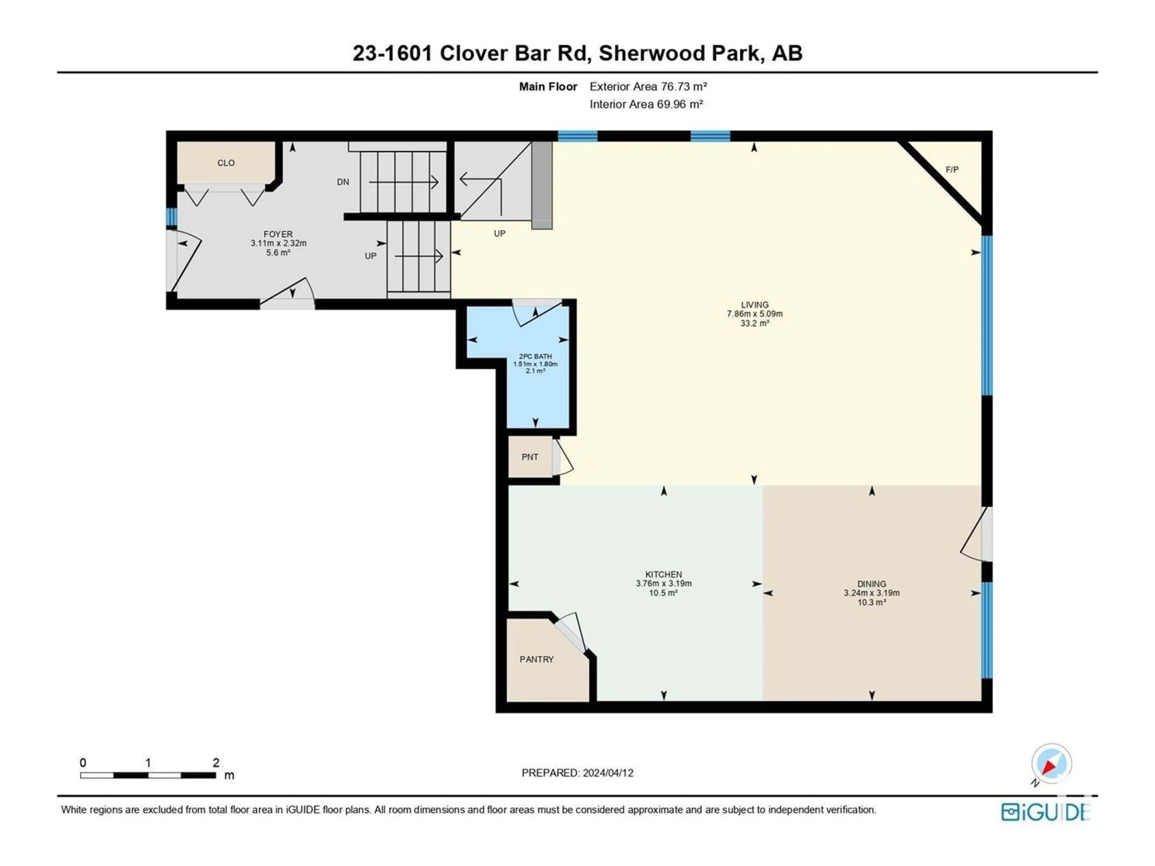 Floor plan for #23 1601 CLOVER BAR RD, Sherwood Park Alberta T8A5Y8