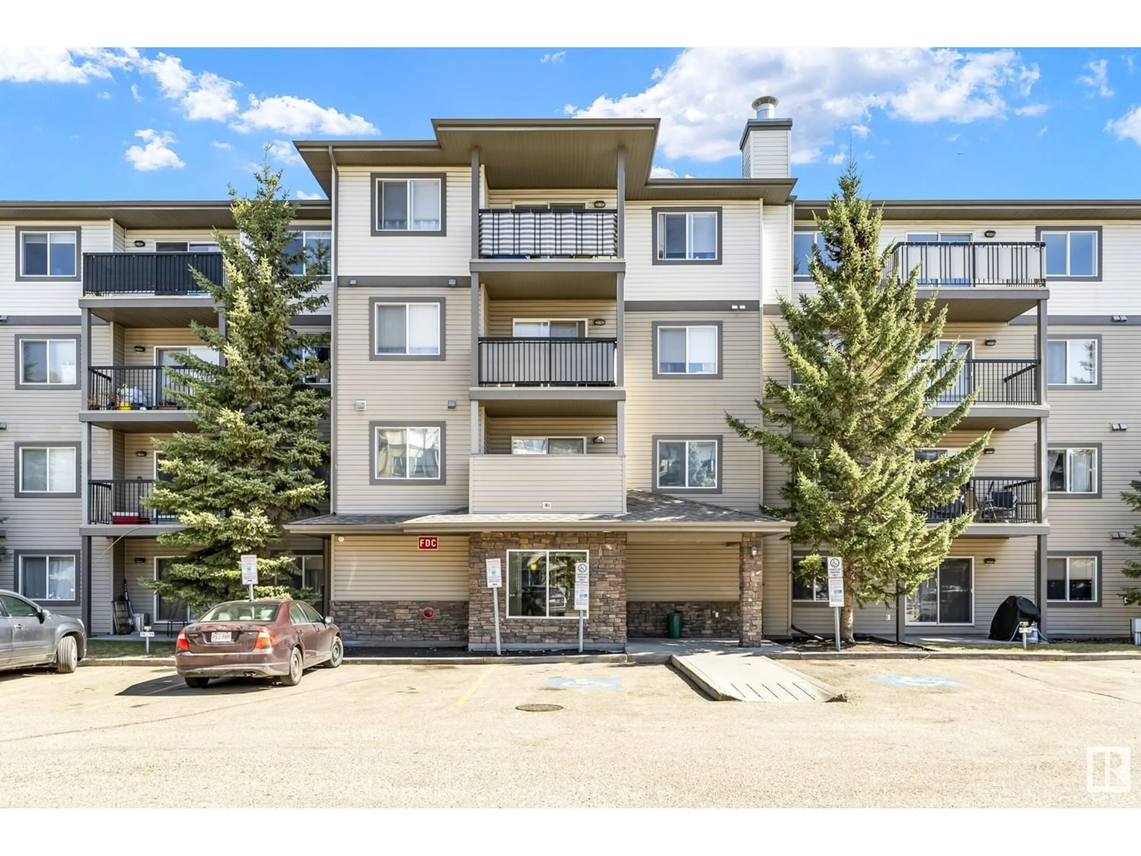 A pic from exterior of the house or condo for #412 1188 HYNDMAN RD NW, Edmonton Alberta T5A0E9