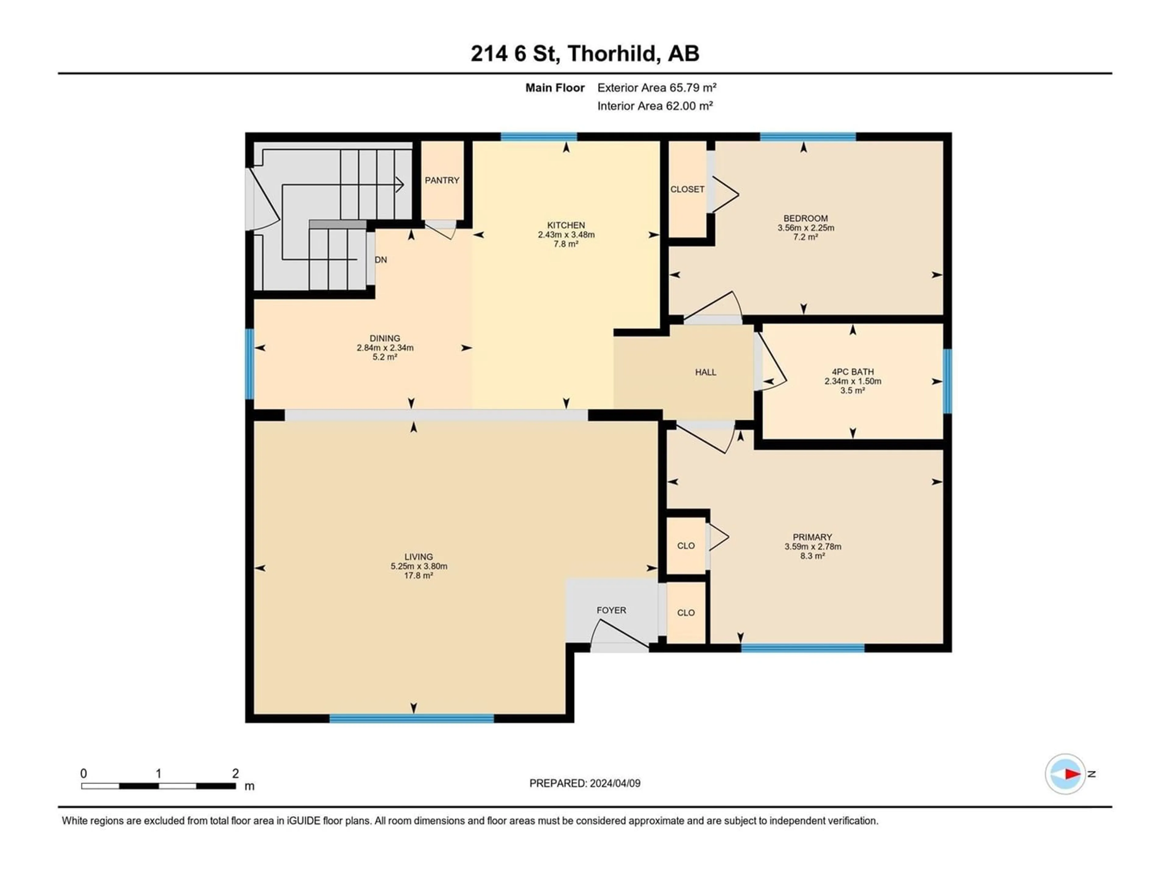 Floor plan for 214 6th ST, Thorhild Alberta T0A3J0