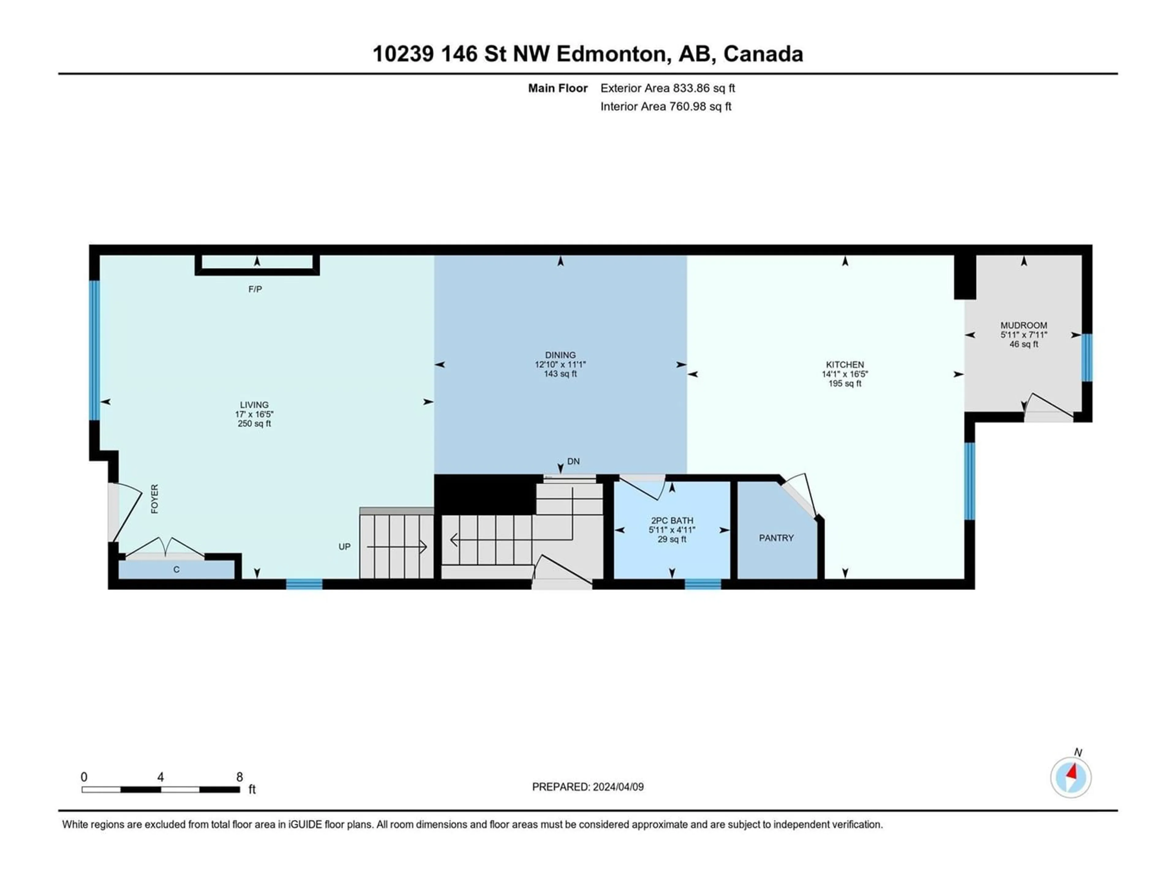 Floor plan for 10239 146 ST NW, Edmonton Alberta T5N3A1