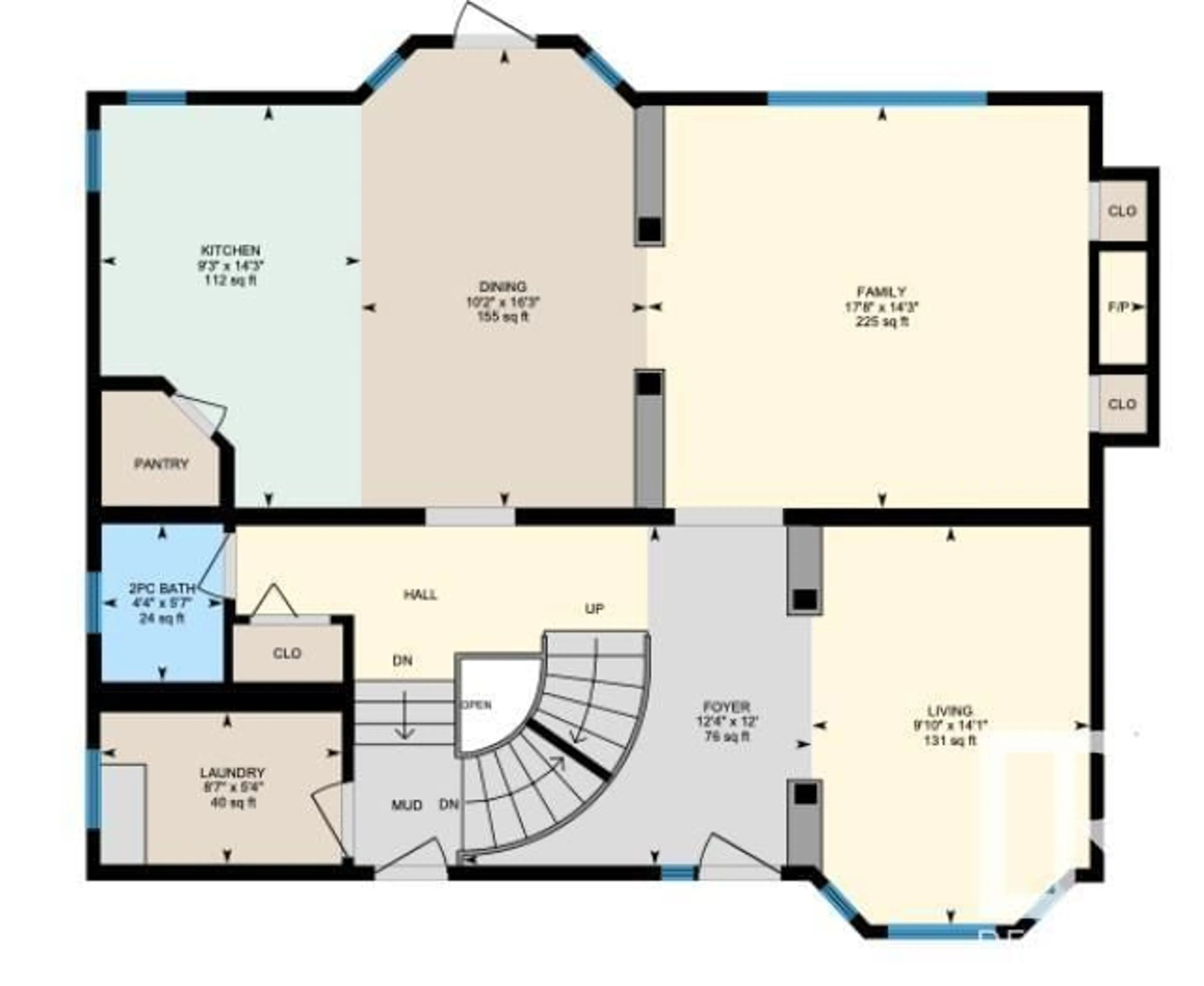 Floor plan for 3004 MONTROSE BV, Beaumont Alberta T4X0C1