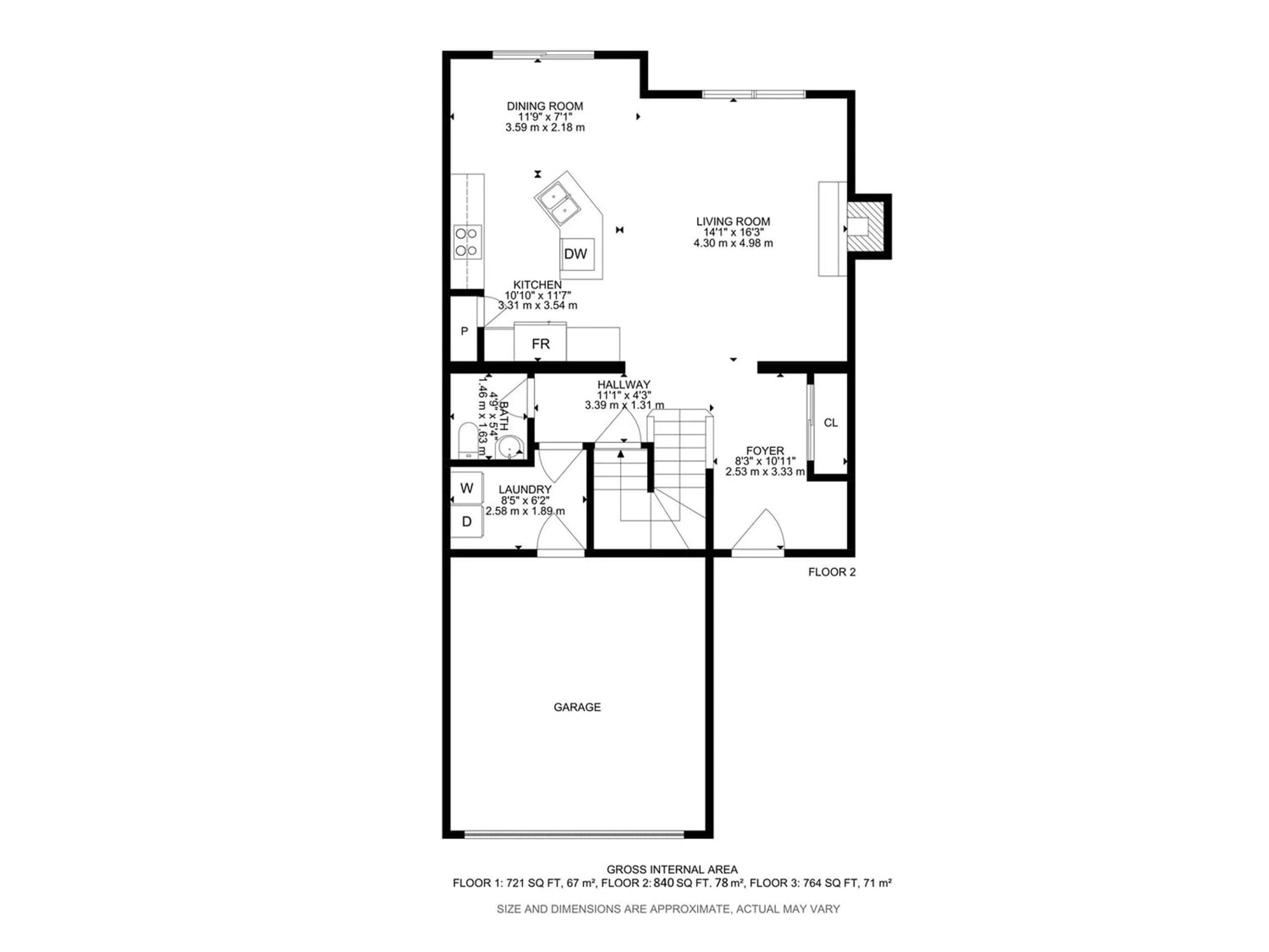 Floor plan for 6032 Schonsee WY NW, Edmonton Alberta T5Z0C8