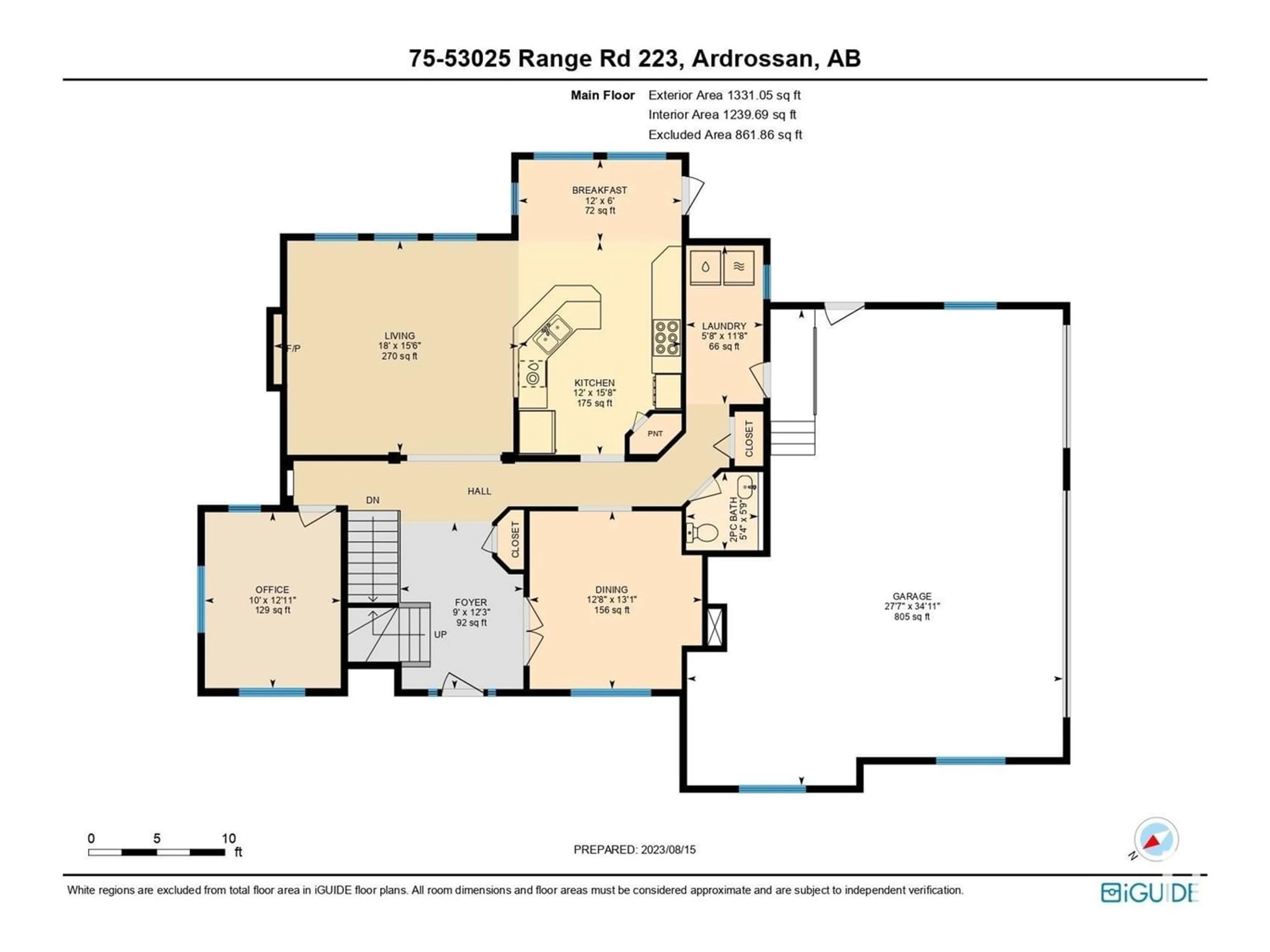 Floor plan for 75 53025 RGE RD 223, Rural Strathcona County Alberta T8E2M3