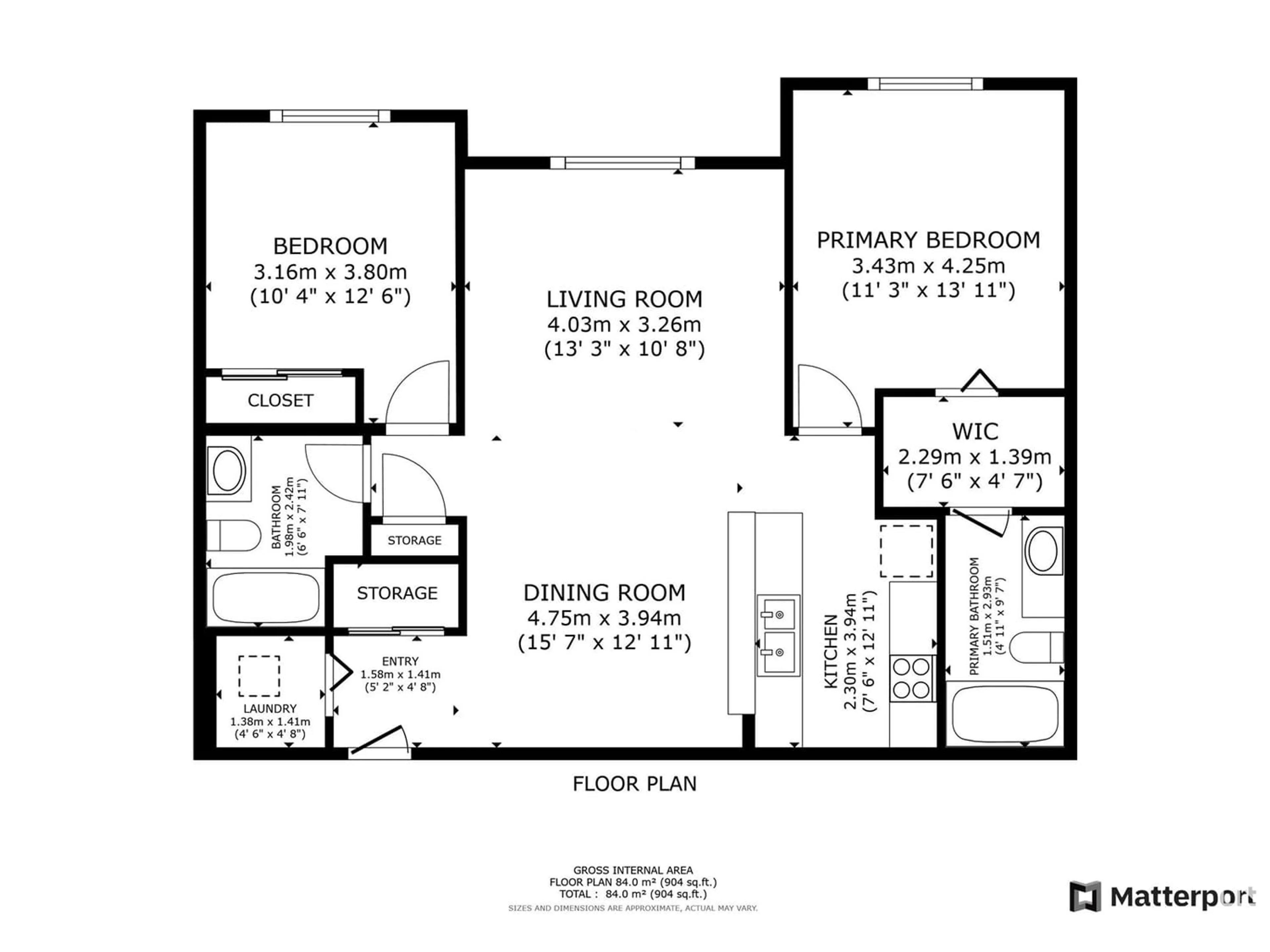 Floor plan for #232 1180 HYNDMAN RD NW, Edmonton Alberta T5A0P8