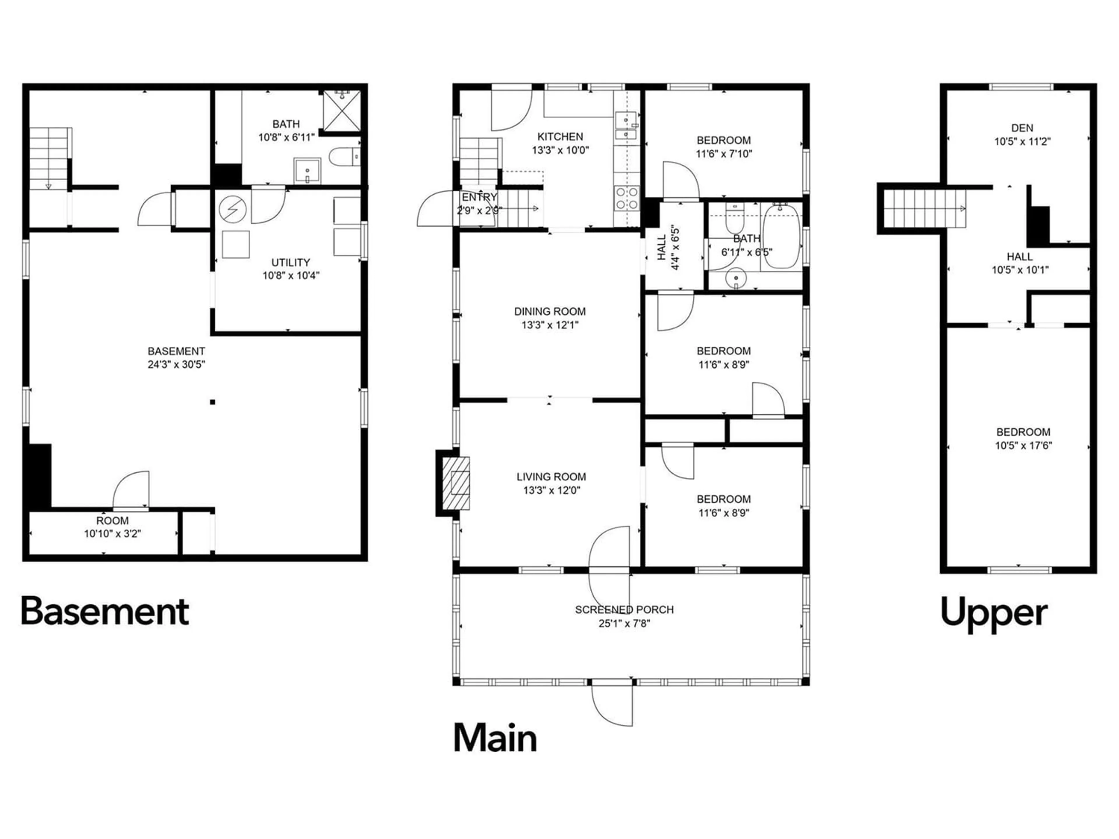 Floor plan for 11234 61 ST NW, Edmonton Alberta T5W4A5