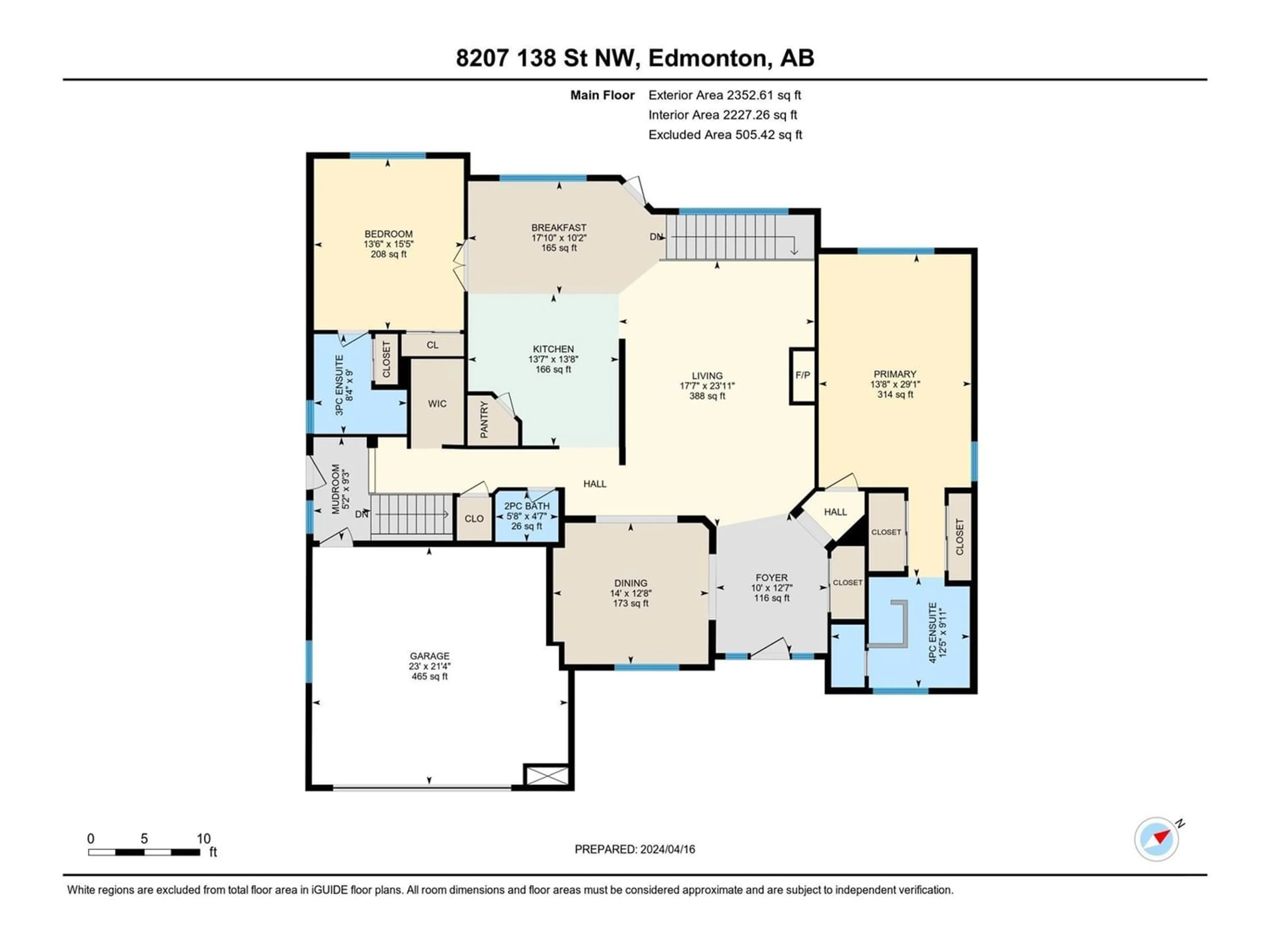 Floor plan for 8207 138 ST NW, Edmonton Alberta T5R0E1