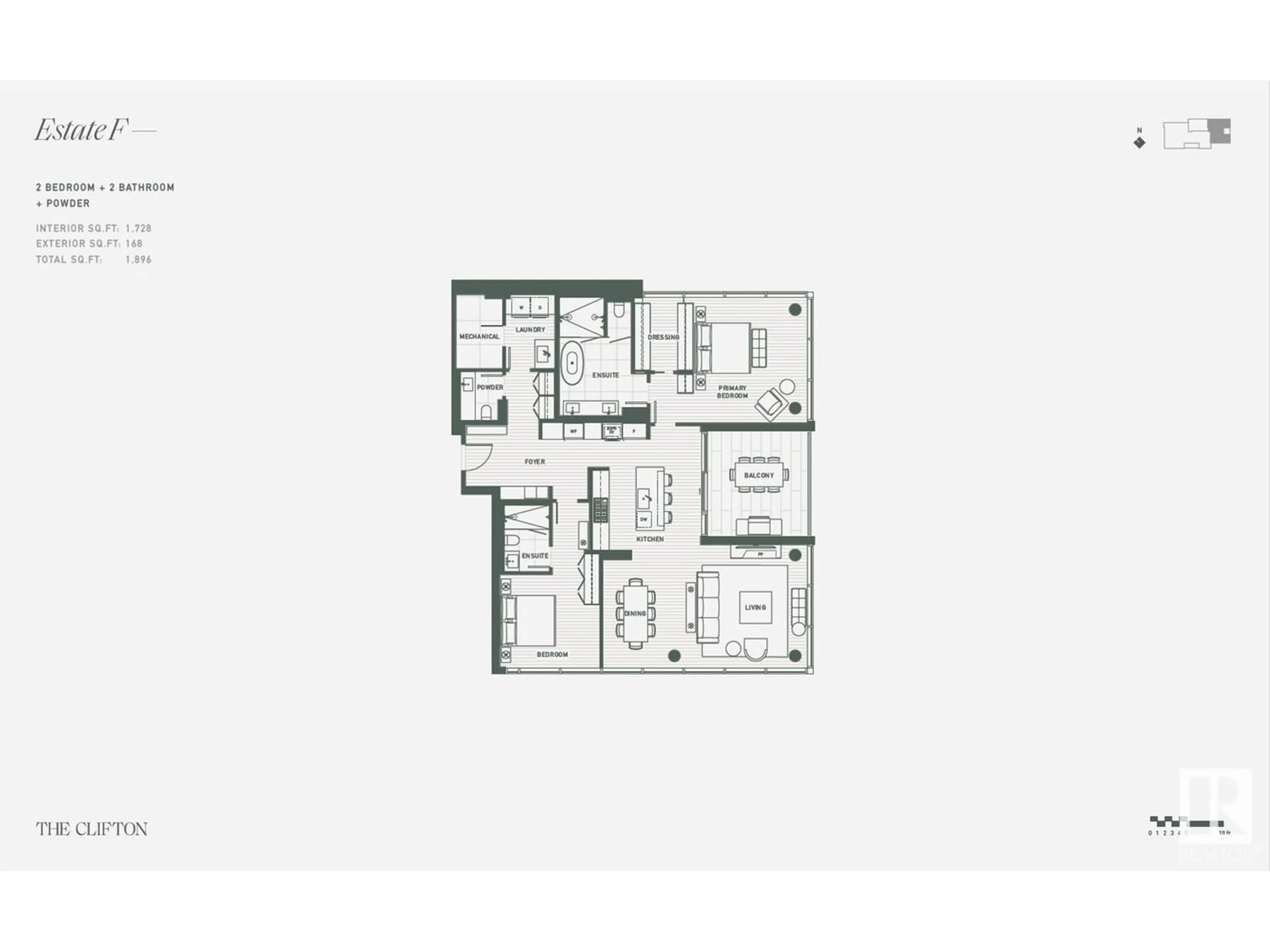 Floor plan for #801 10143 CLIFTON PL NW, Edmonton Alberta T5H0E7