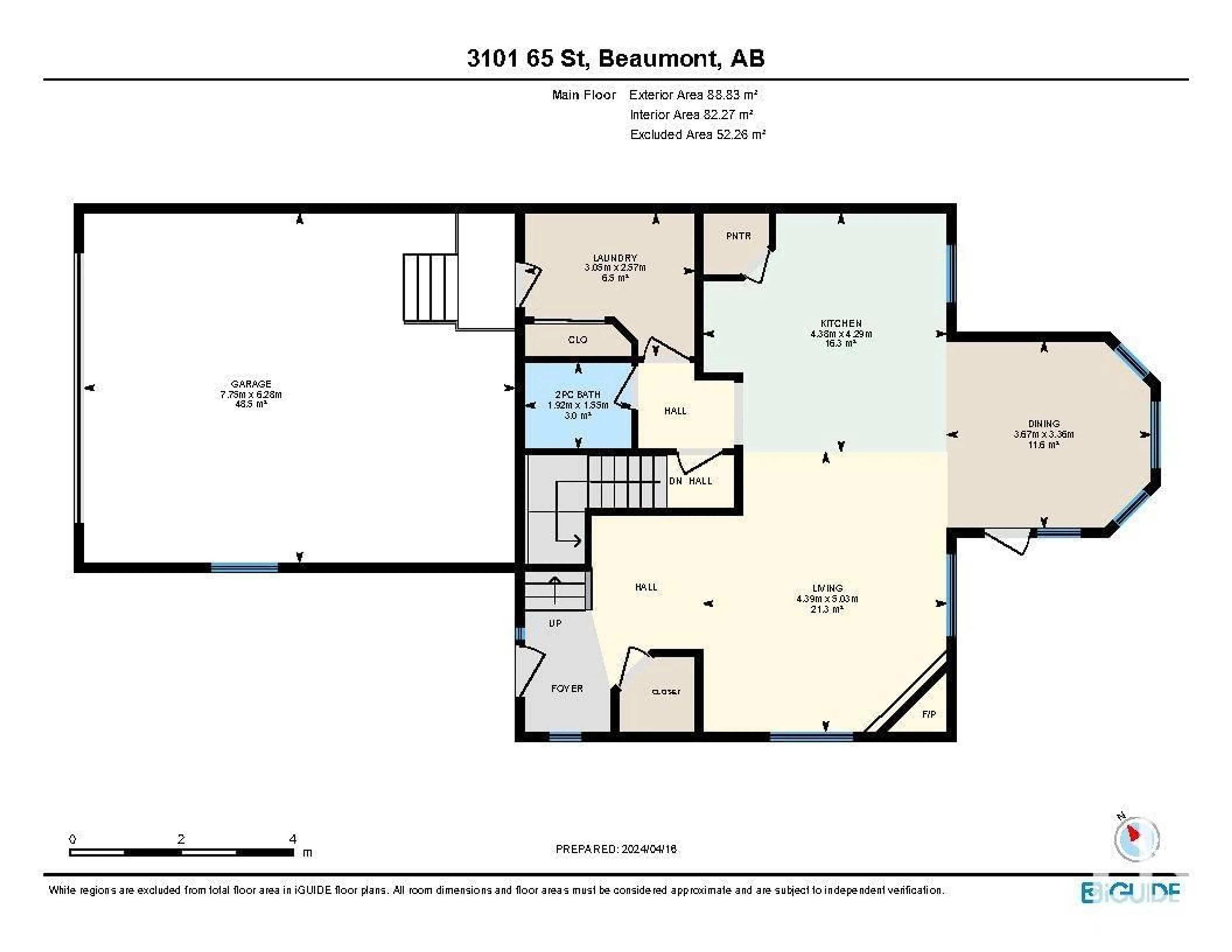 Floor plan for 3101 65 ST, Beaumont Alberta T4X0G5