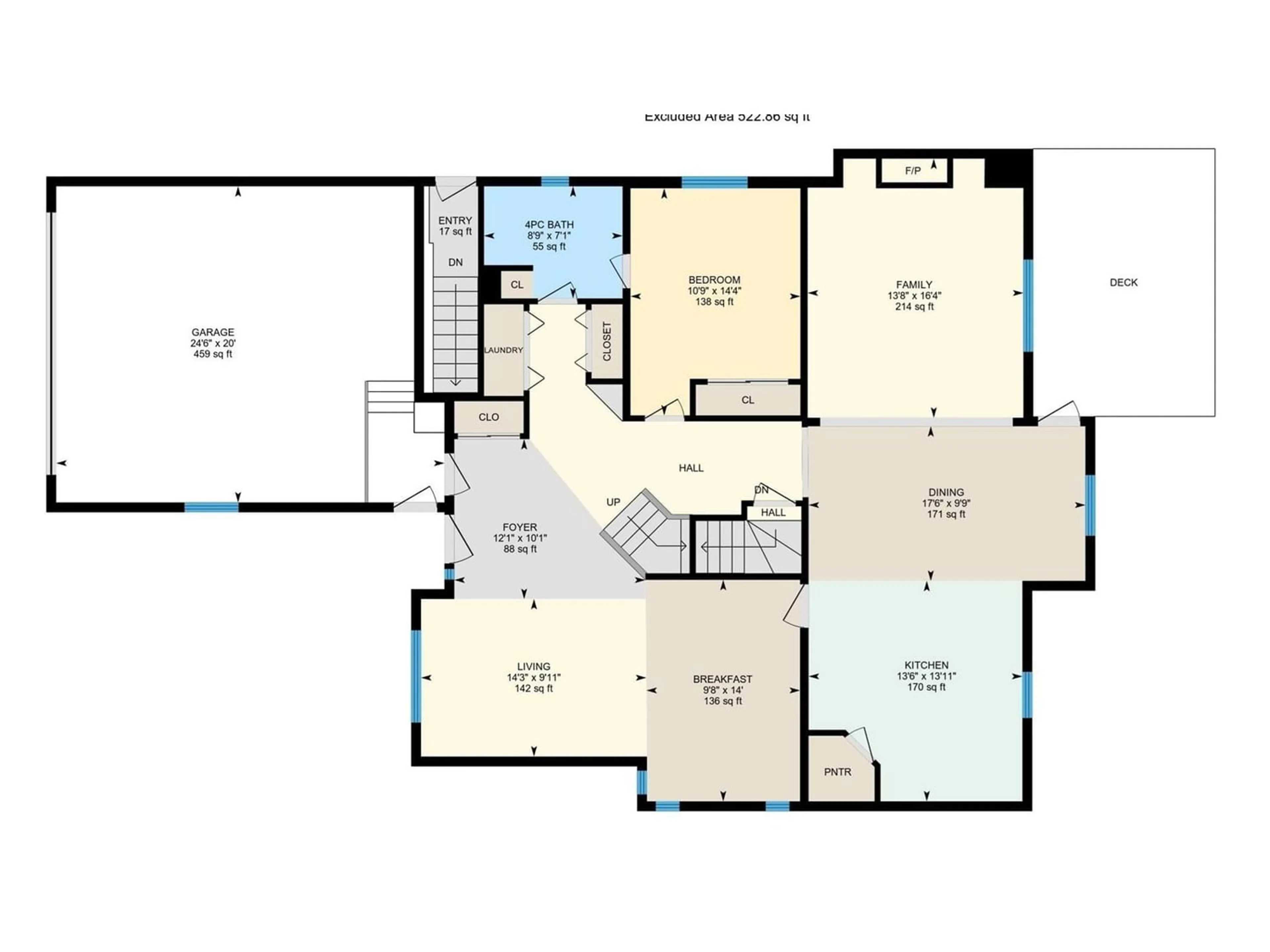 Floor plan for 2435 HAGEN WY NW, Edmonton Alberta T6R3L5