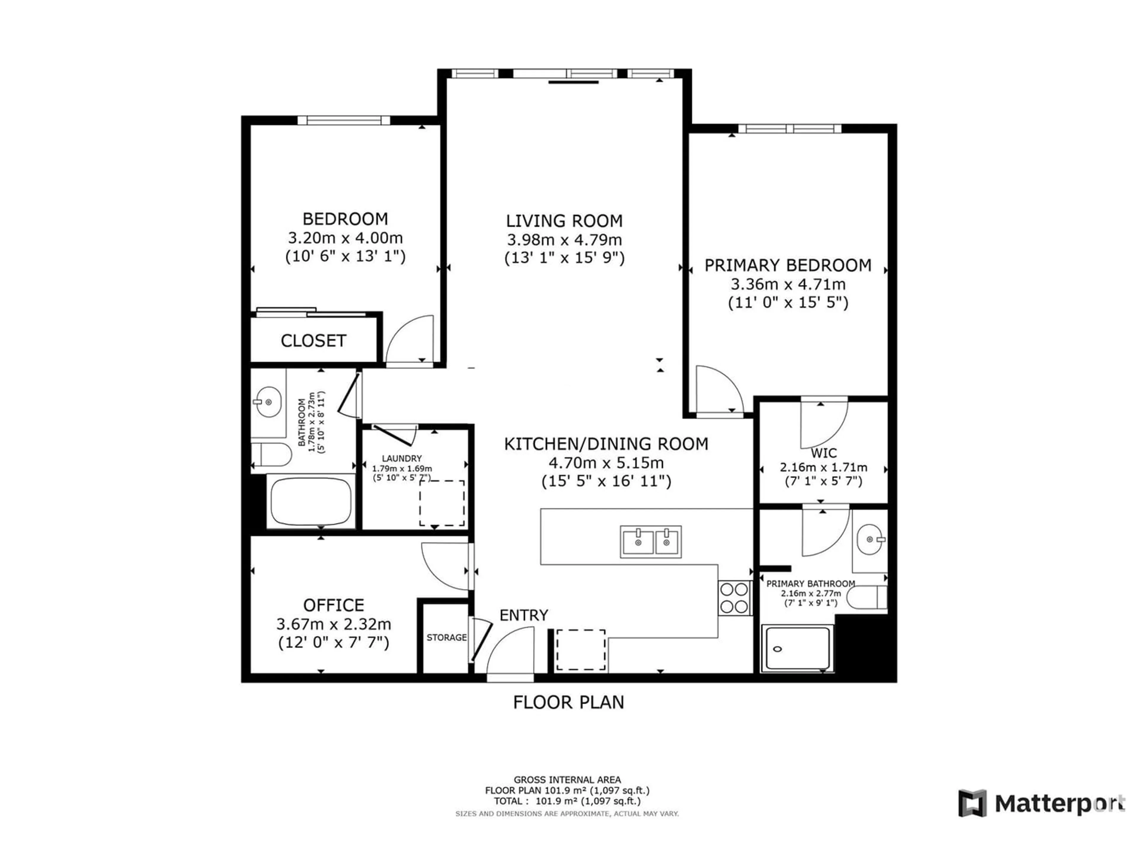 Floor plan for #429 400 PALISADES WY, Sherwood Park Alberta T8H0H4