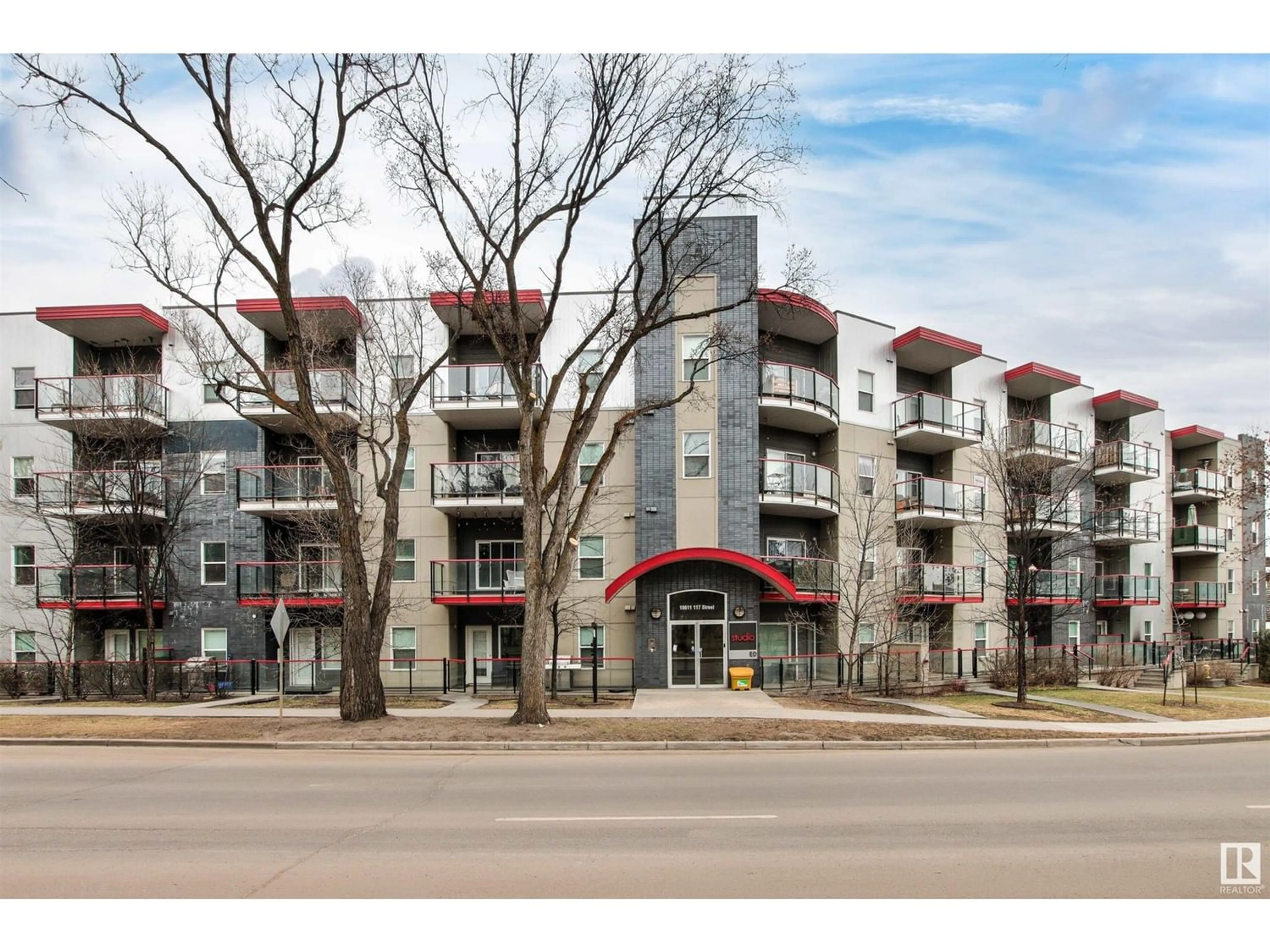 A pic from exterior of the house or condo for #210 10611 117 ST NW, Edmonton Alberta T5H0G6