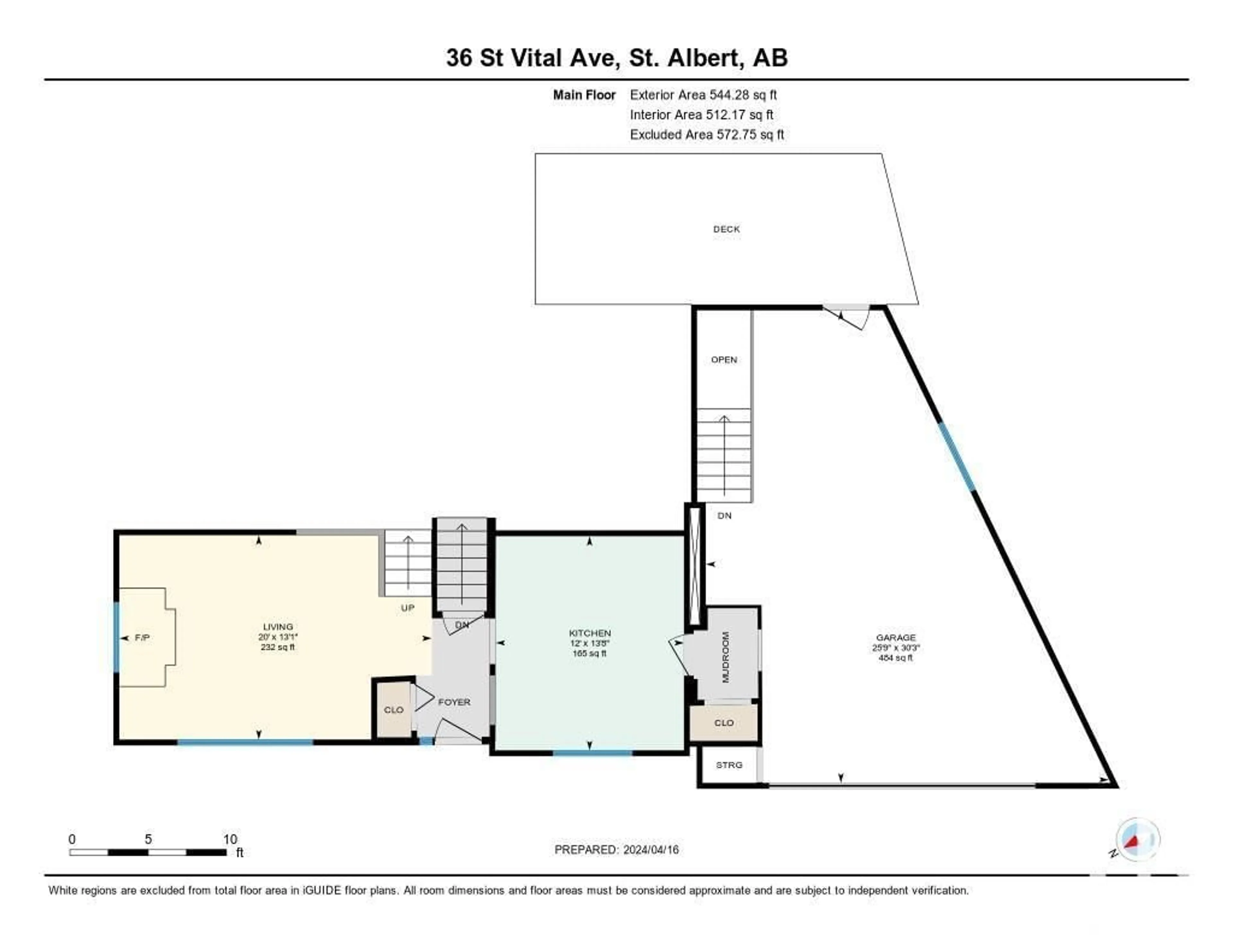 Floor plan for 36 ST VITAL AV, St. Albert Alberta T8N1K8
