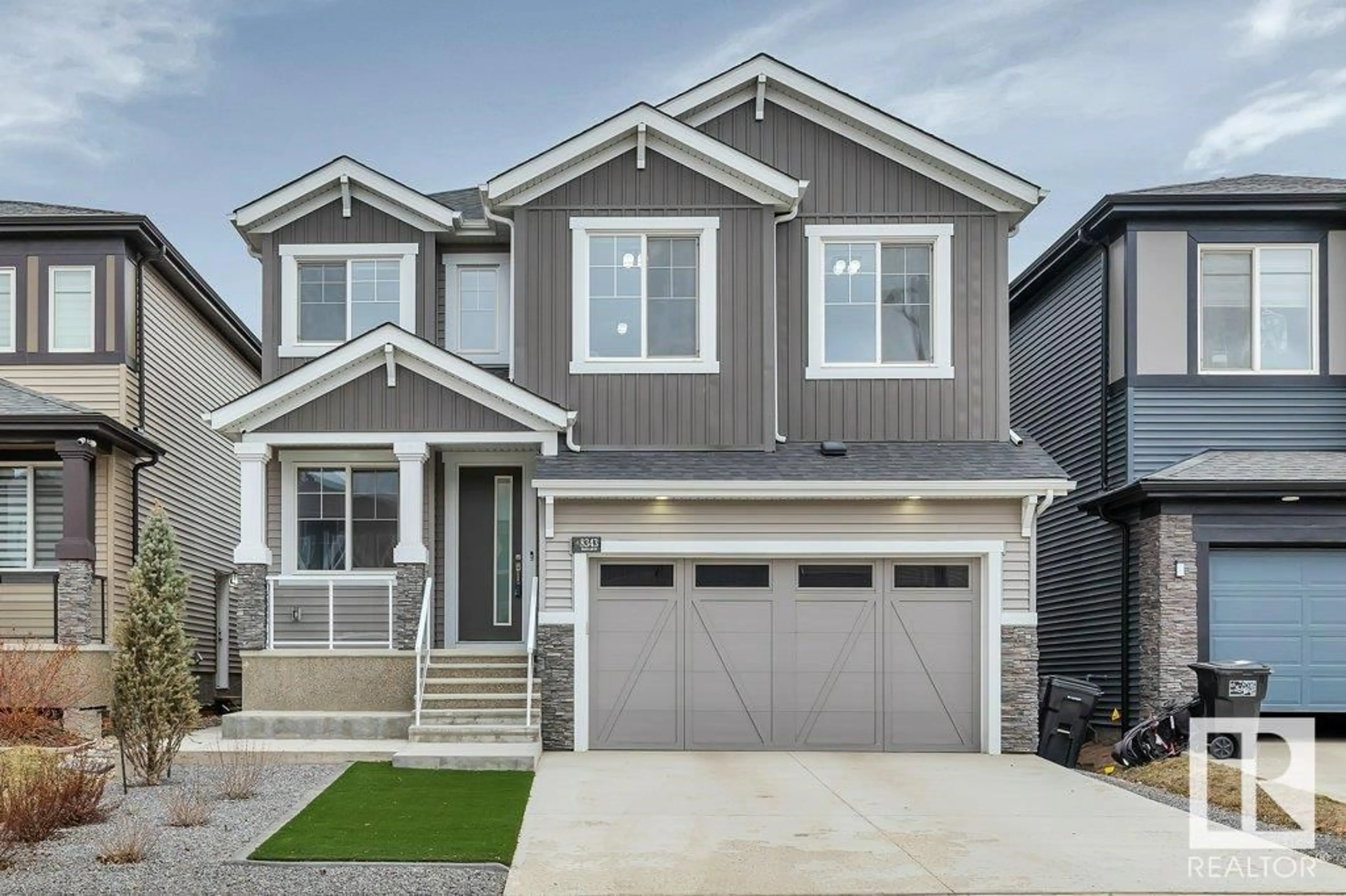 Frontside or backside of a home for 8343 MAYDAY LI SW, Edmonton Alberta T6X2L1