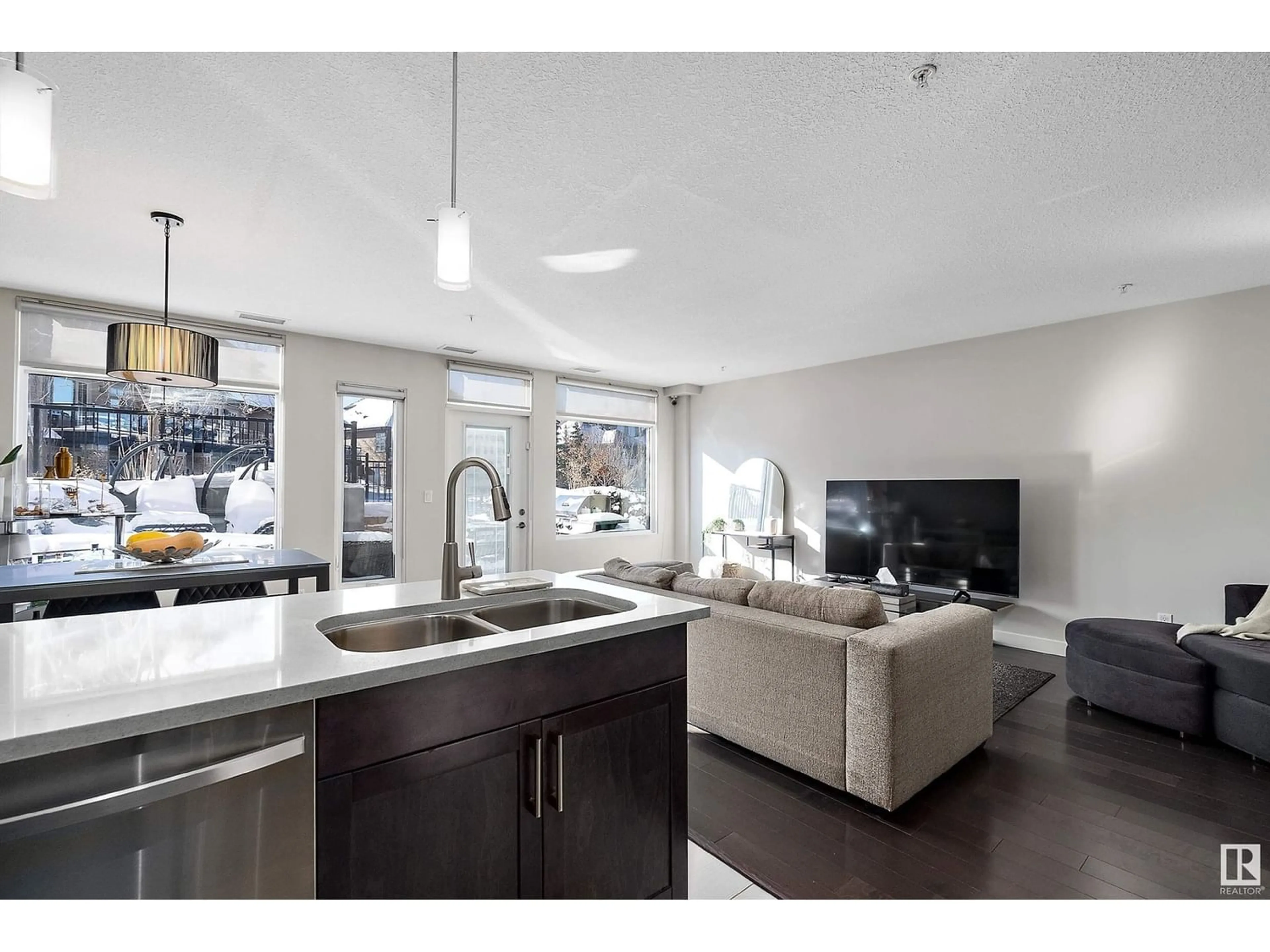 Contemporary kitchen for #108 5151 WINDERMERE BV NW, Edmonton Alberta T6W2K4