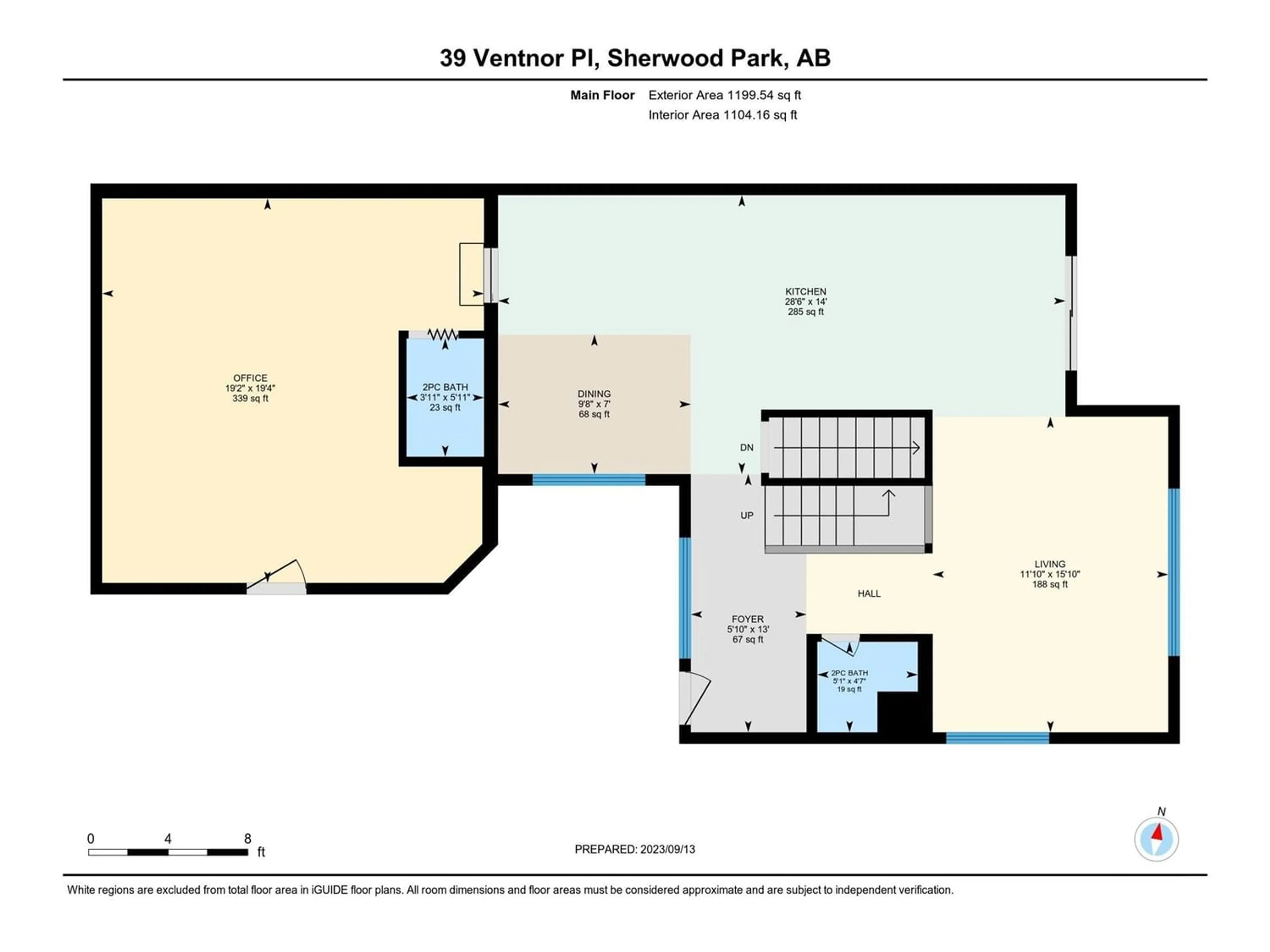 Floor plan for 39 VENTNOR PL, Sherwood Park Alberta T8A4W8