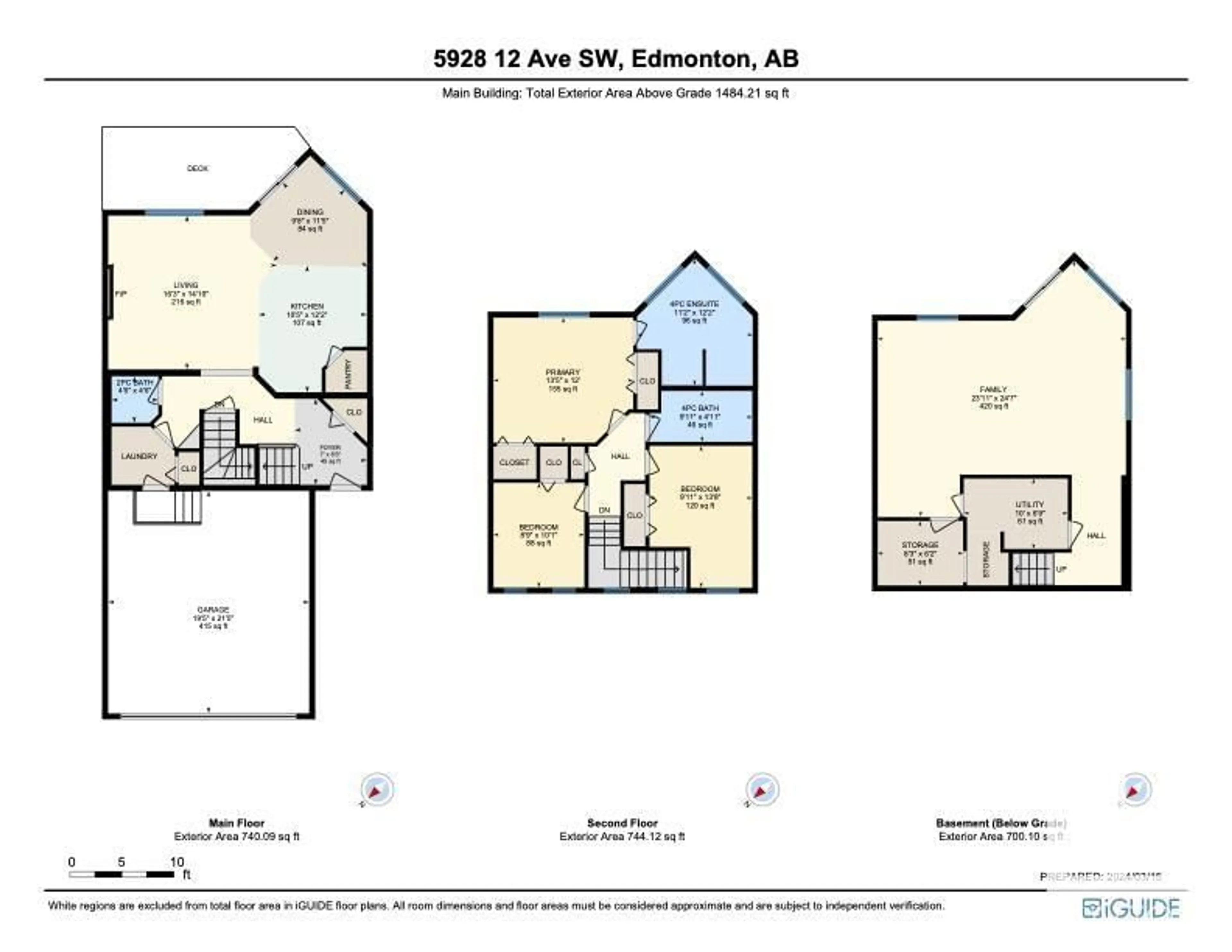 Floor plan for 5928 12 AV SW, Edmonton Alberta T6X0M7