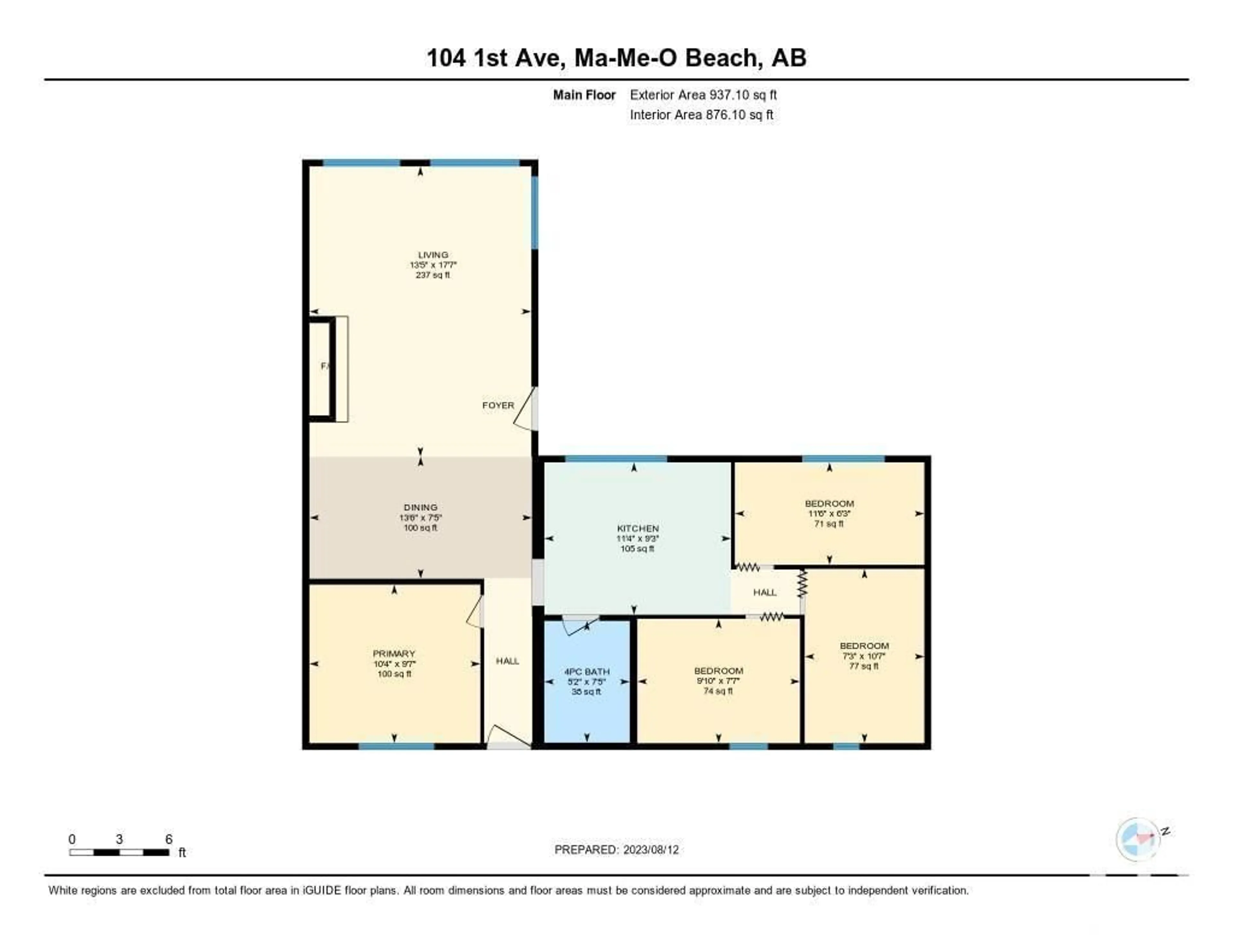 Floor plan for 104 1 AV, Rural Wetaskiwin County Alberta T0C1X0
