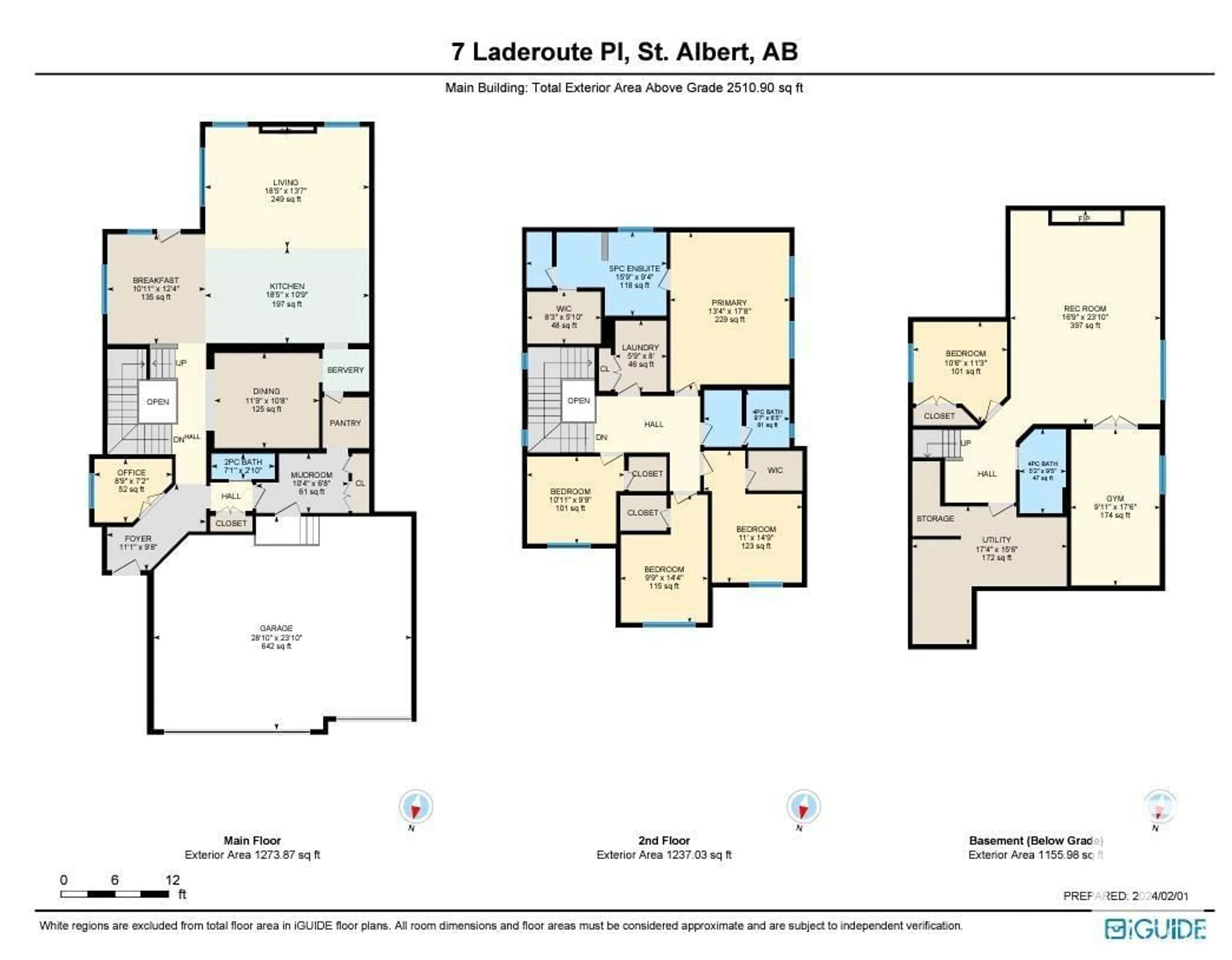 Floor plan for 7 LADEROUTE PL, St. Albert Alberta T8N7R2