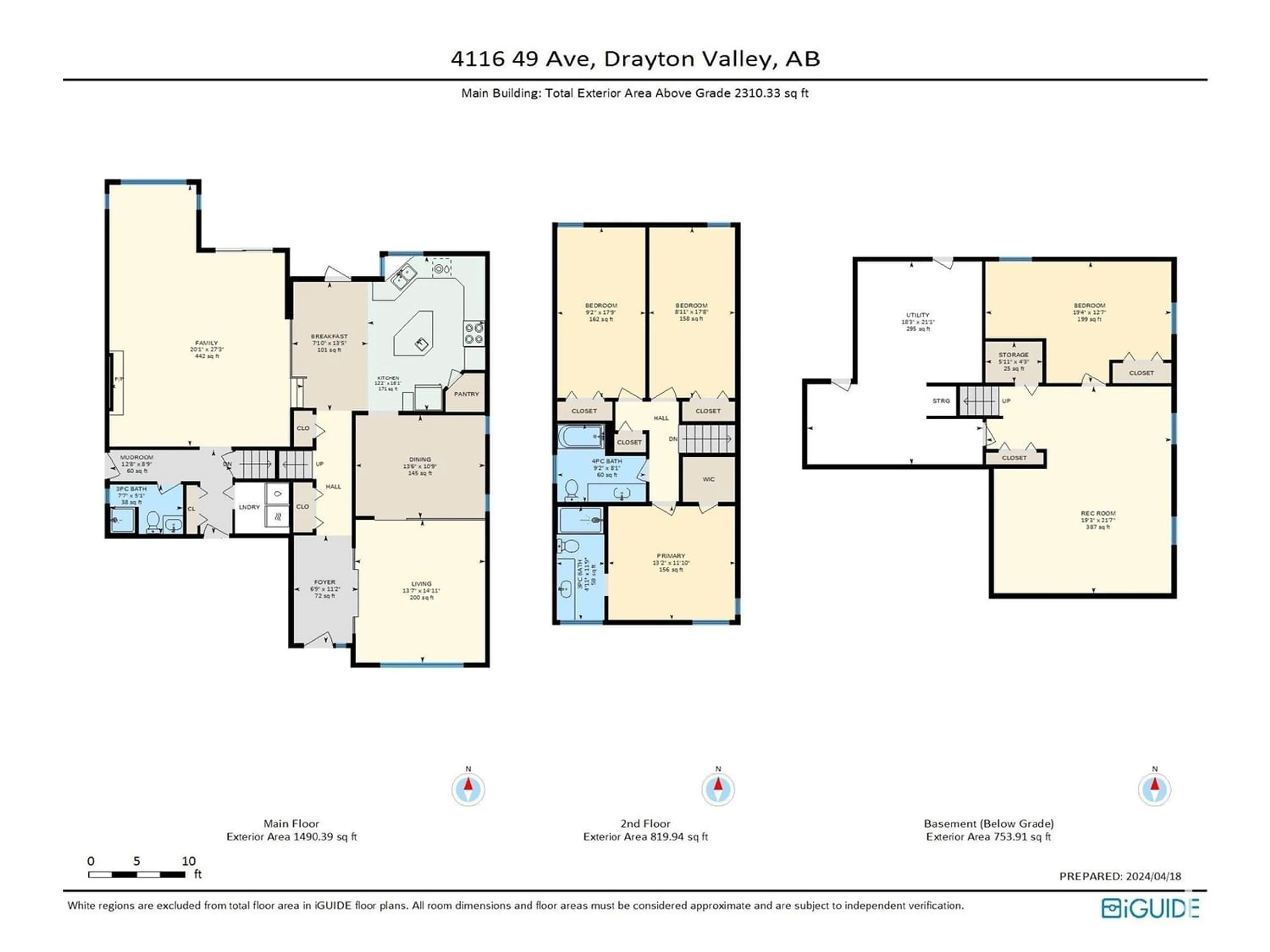 Floor plan for 4116 49 AV, Drayton Valley Alberta T7A1E6