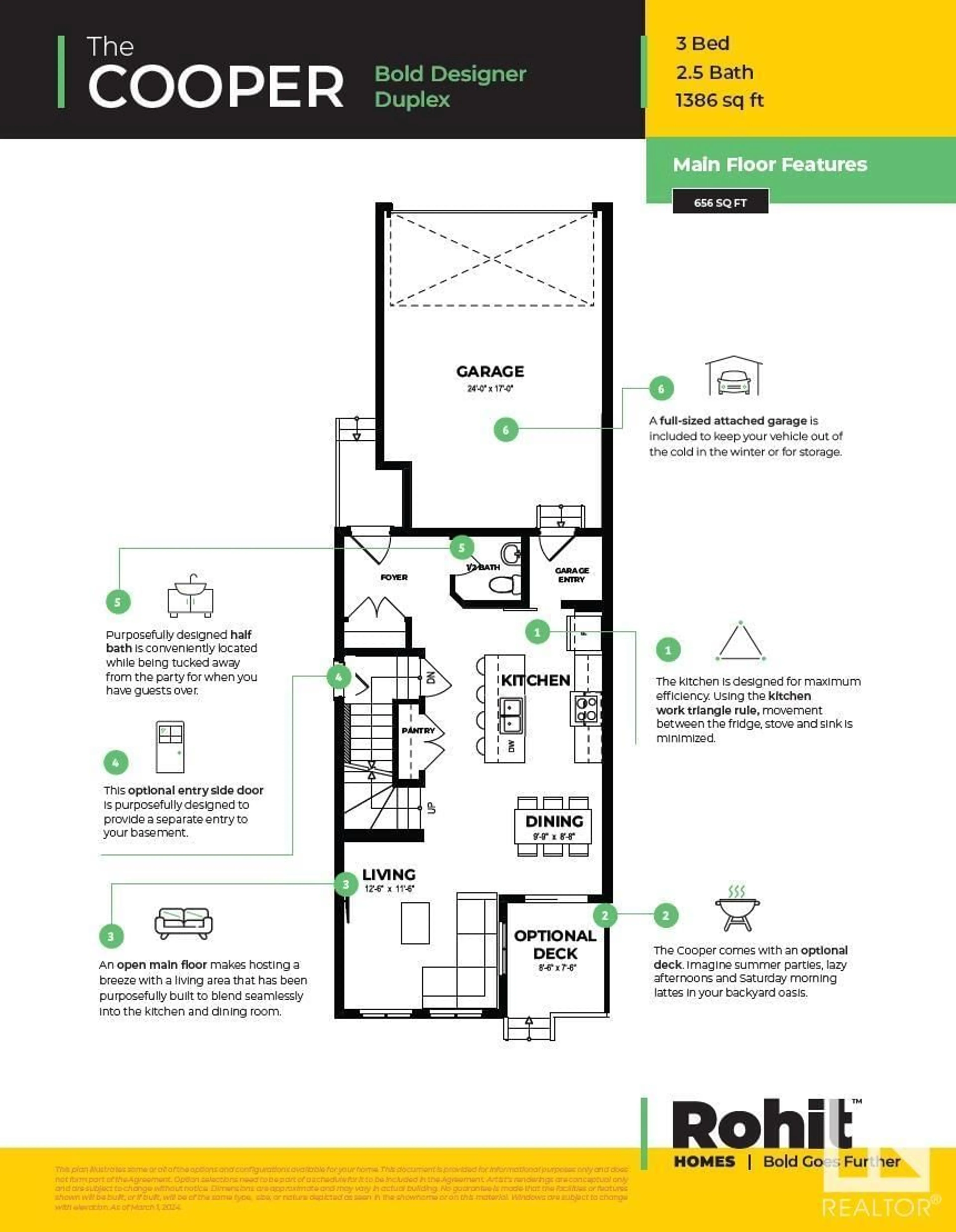 Floor plan for 6306 27 AV SW, Edmonton Alberta T6X1A3