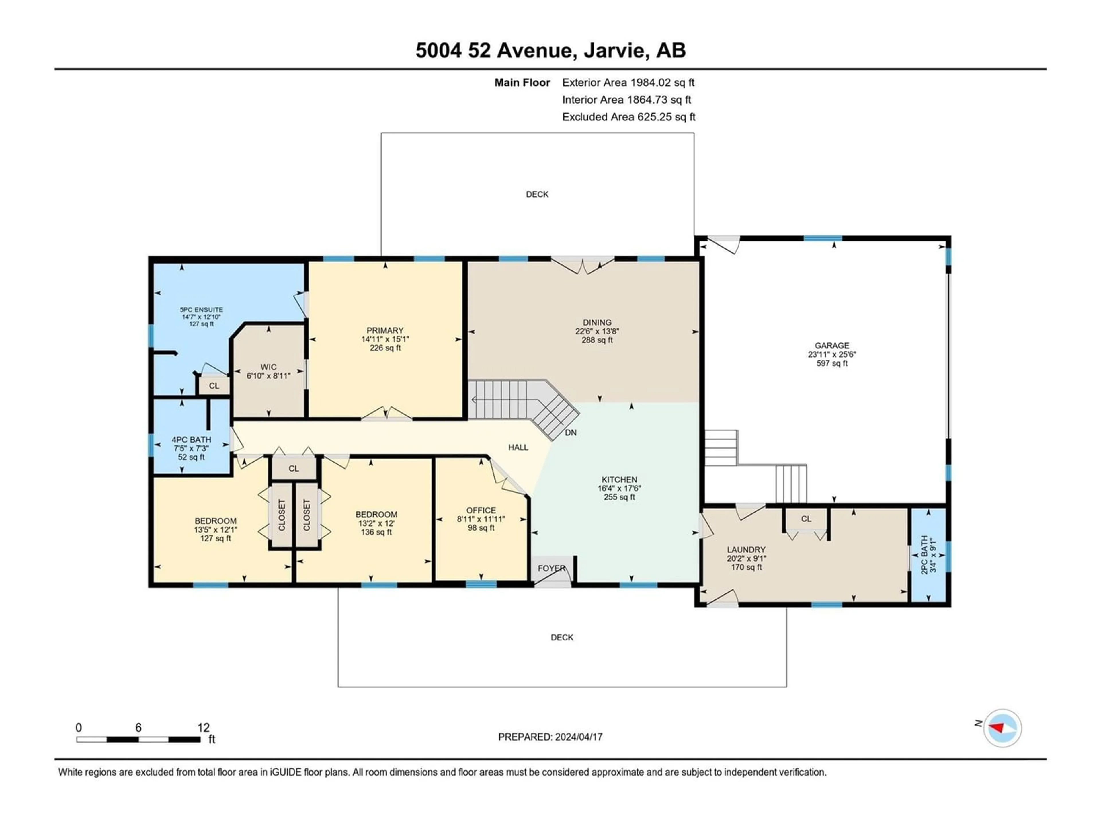 Floor plan for 5004 52 AV, Jarvie Alberta T0G1H0