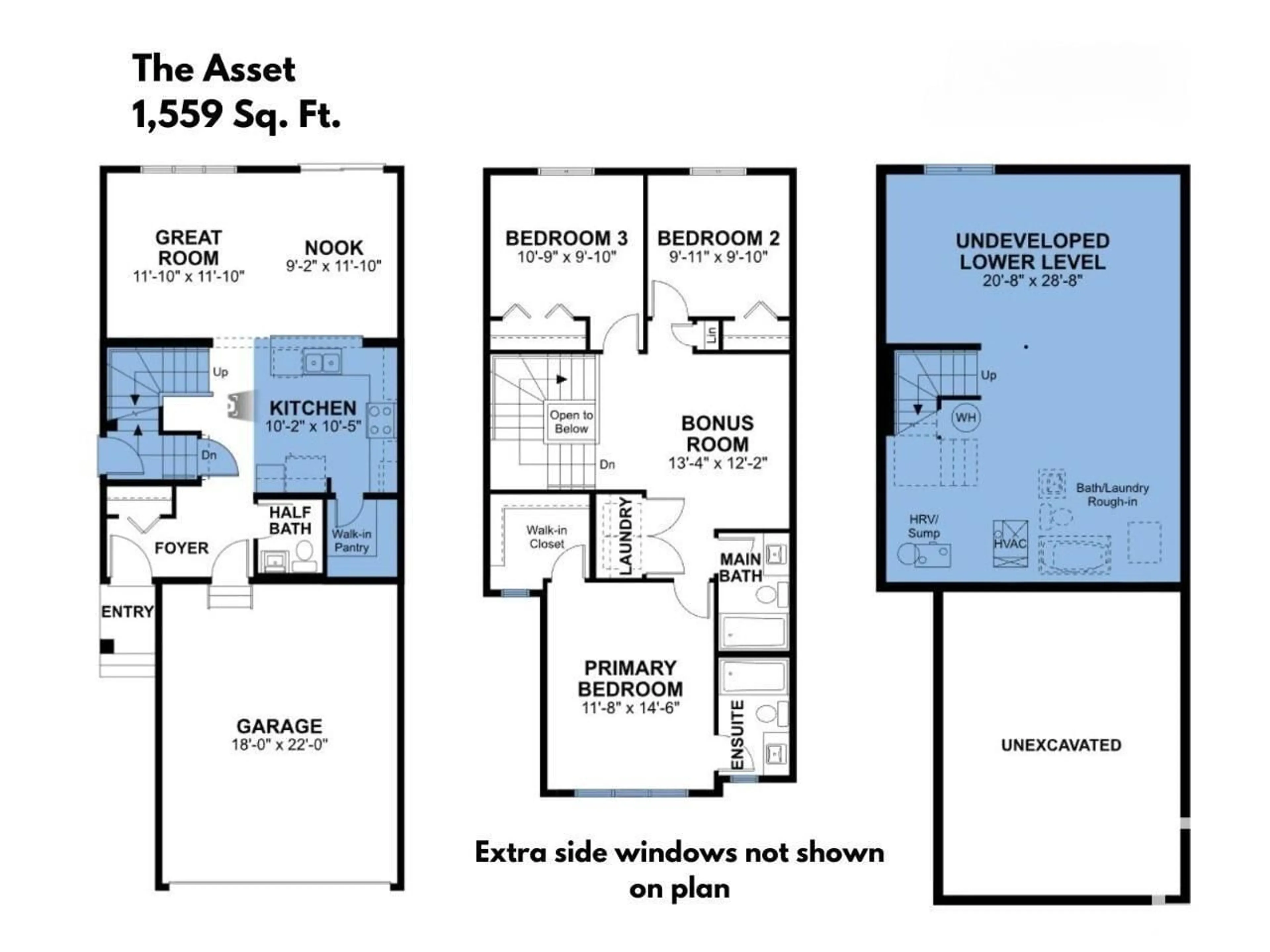 Floor plan for 17307 7 ST NE, Edmonton Alberta T5Y6G4