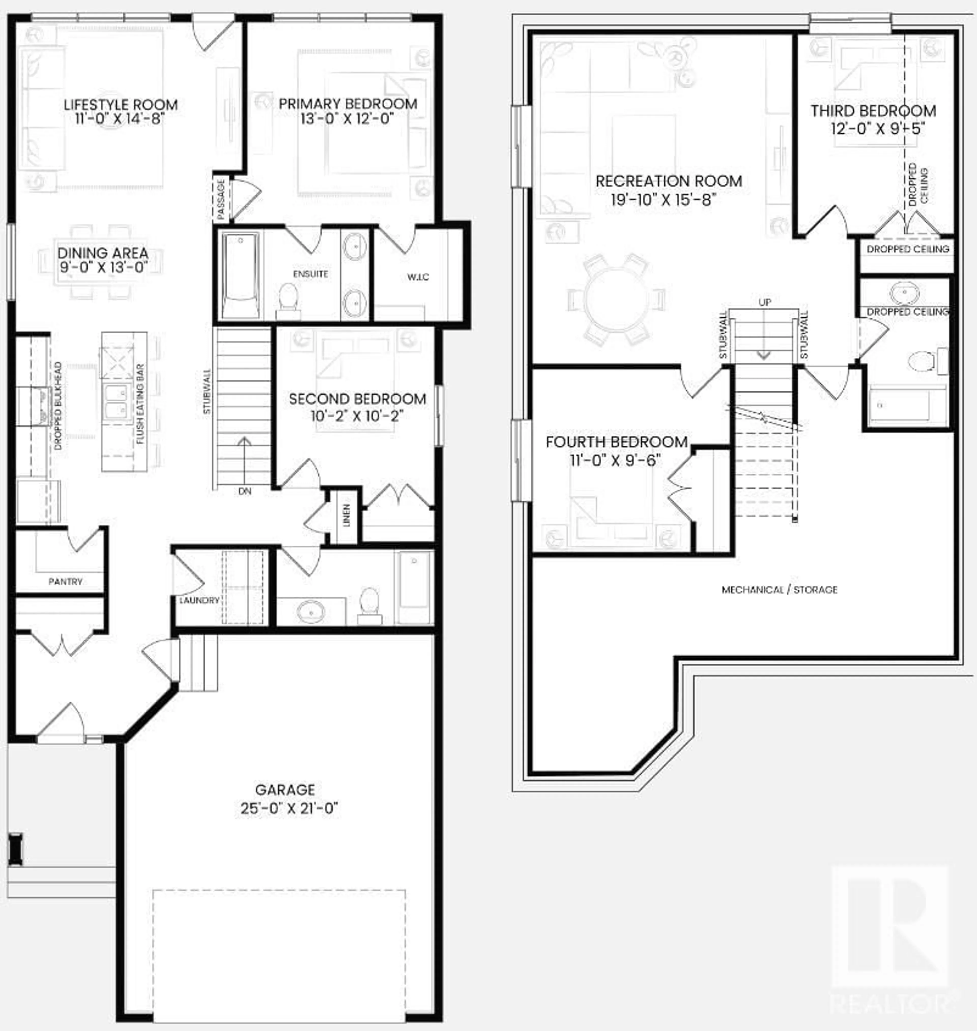 Floor plan for 1097 SECORD PM NW, Edmonton Alberta T5T7B1