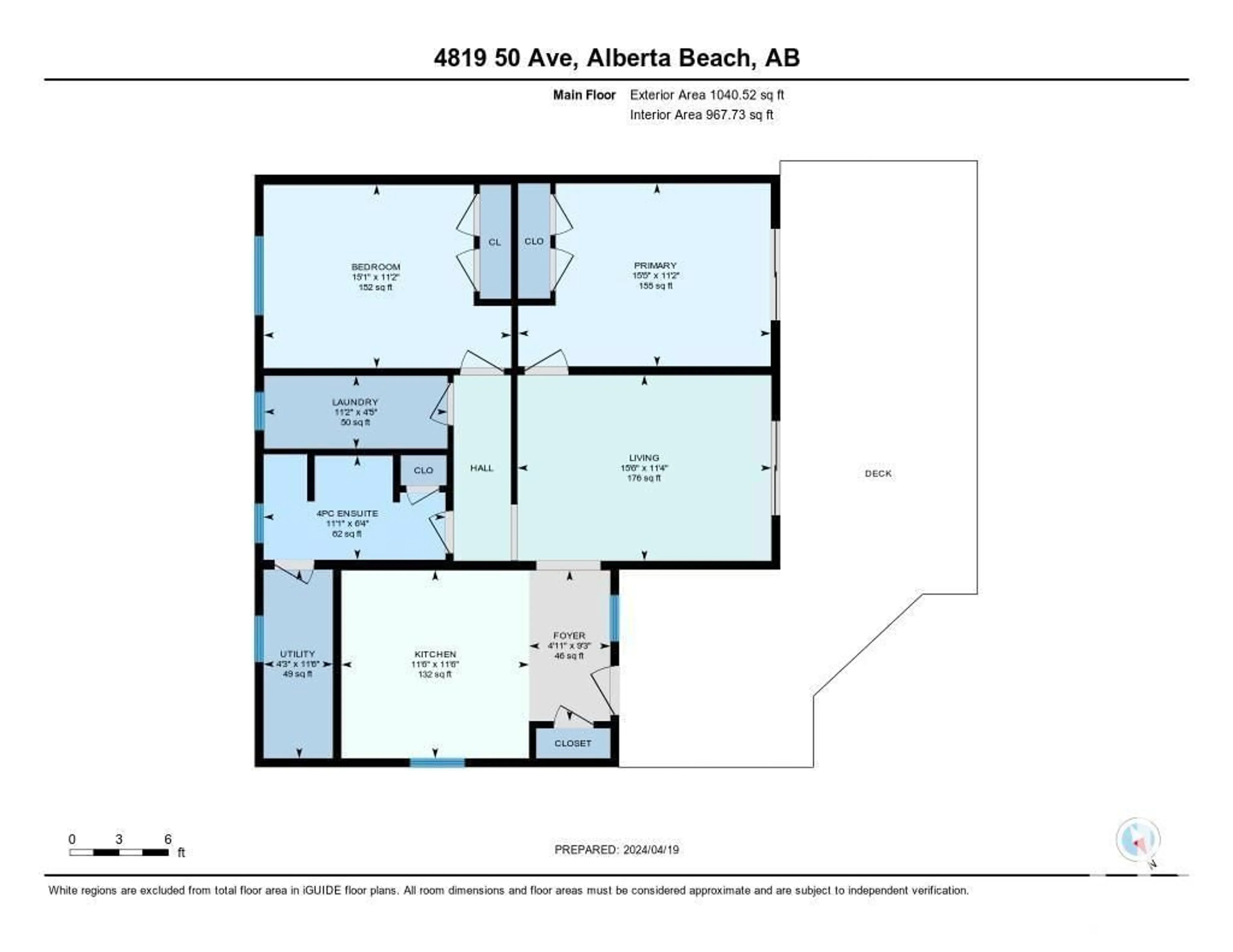 Floor plan for 4819 50 AV, Rural Lac Ste. Anne County Alberta T0E0A0