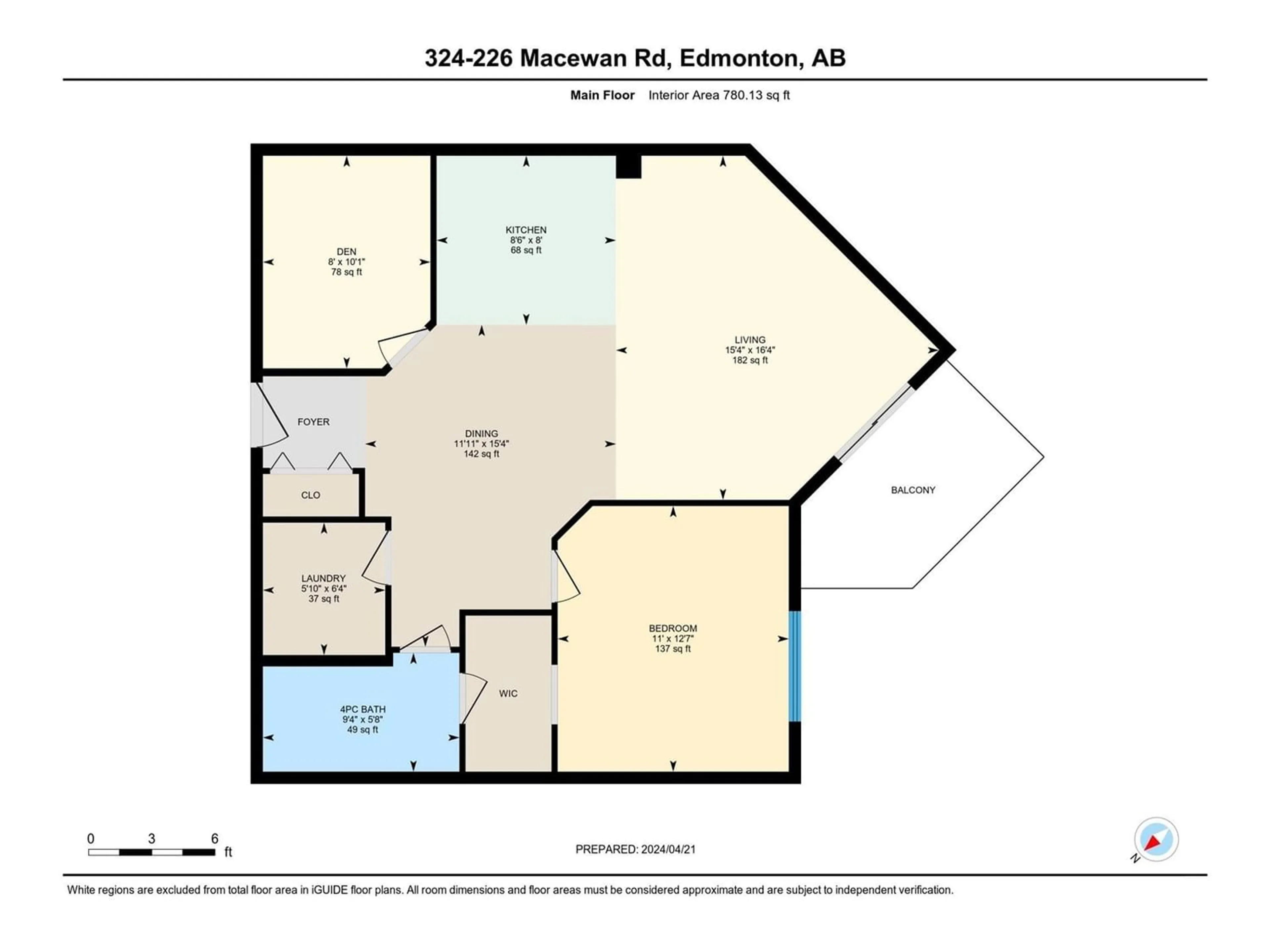 Floor plan for #324 226 MACEWAN RD SW, Edmonton Alberta T6W0C5