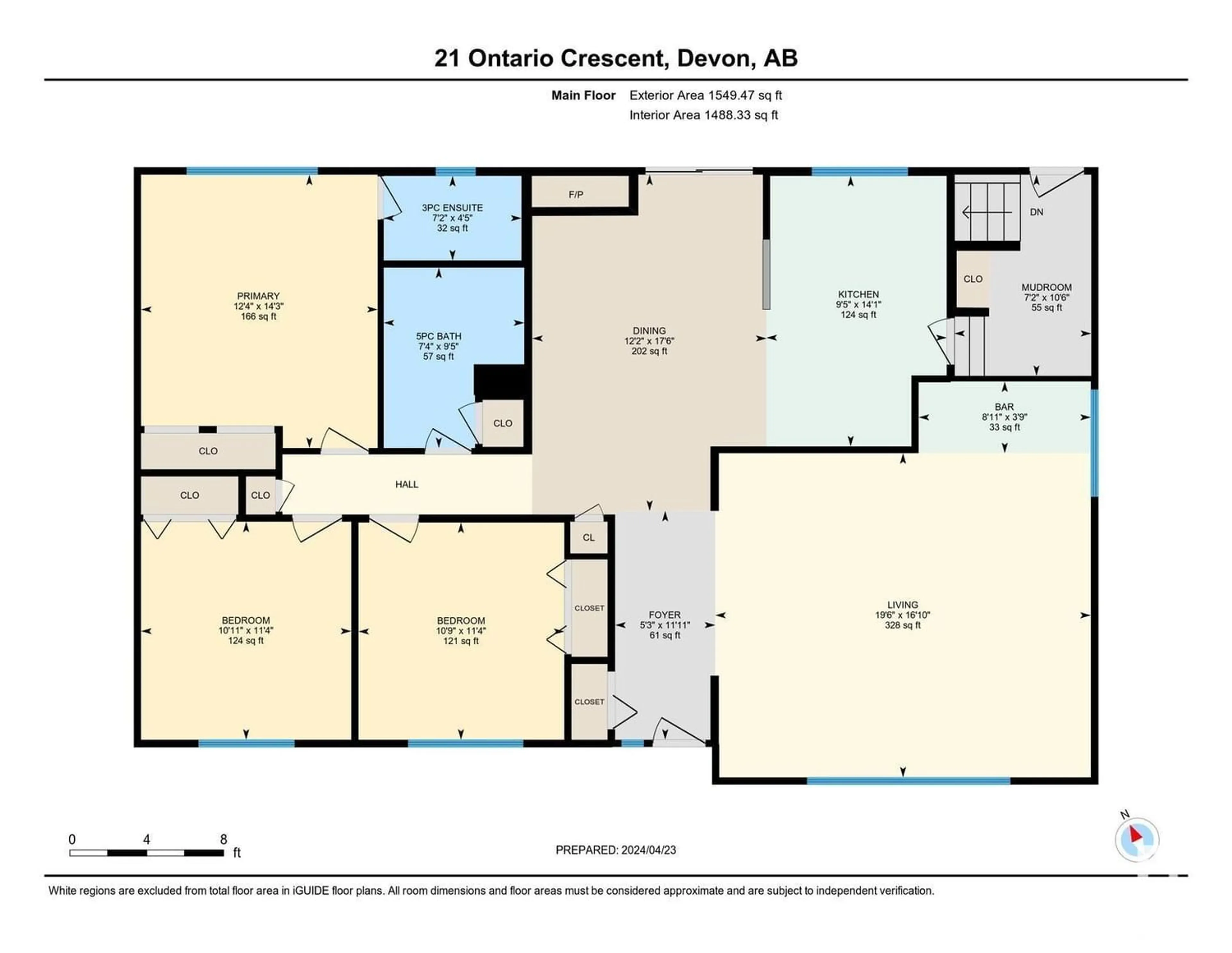 Floor plan for 21 ONTARIO CR, Devon Alberta T9G1H5