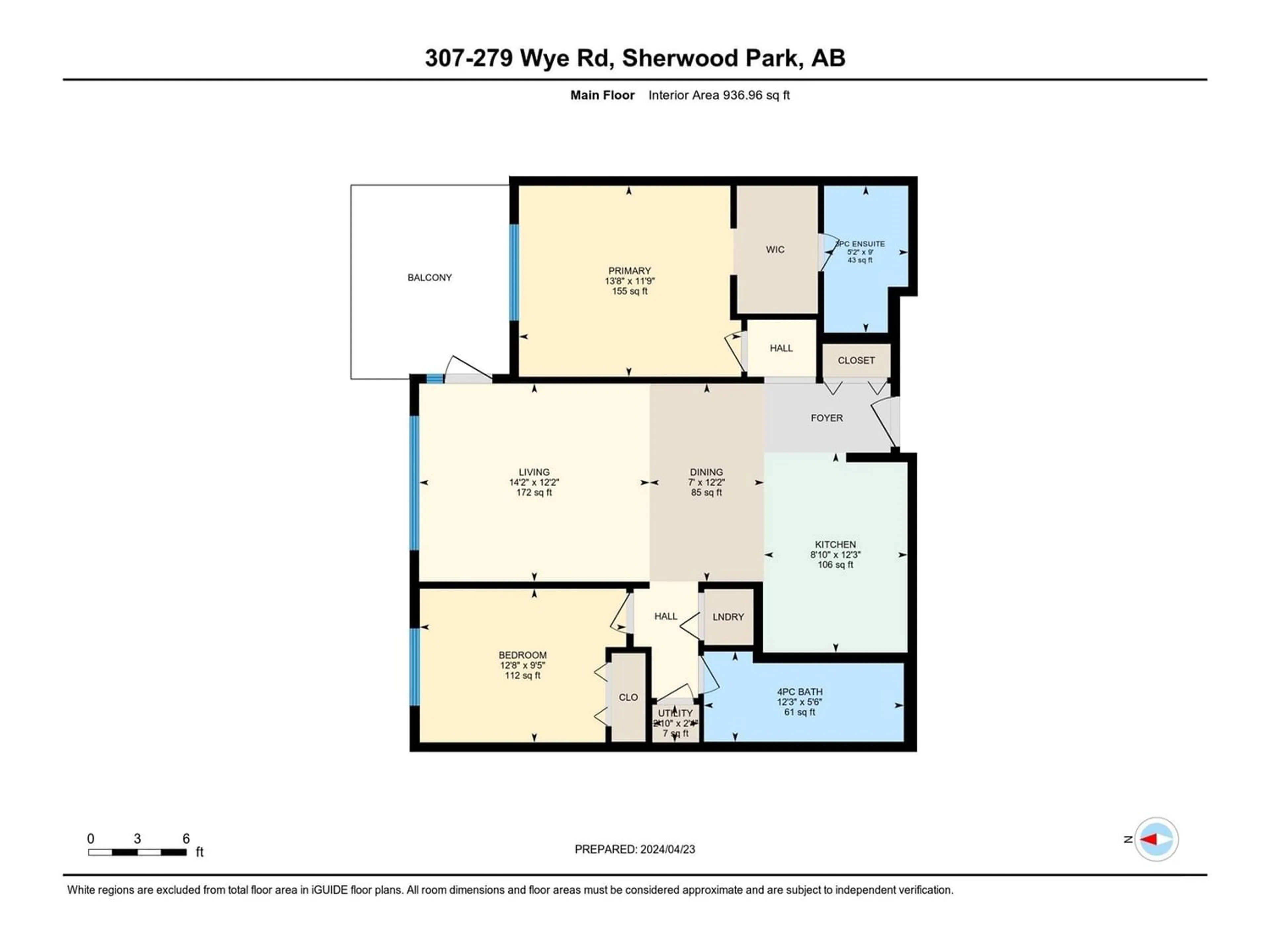 Floor plan for #307 279 WYE RD, Sherwood Park Alberta T8B0A4
