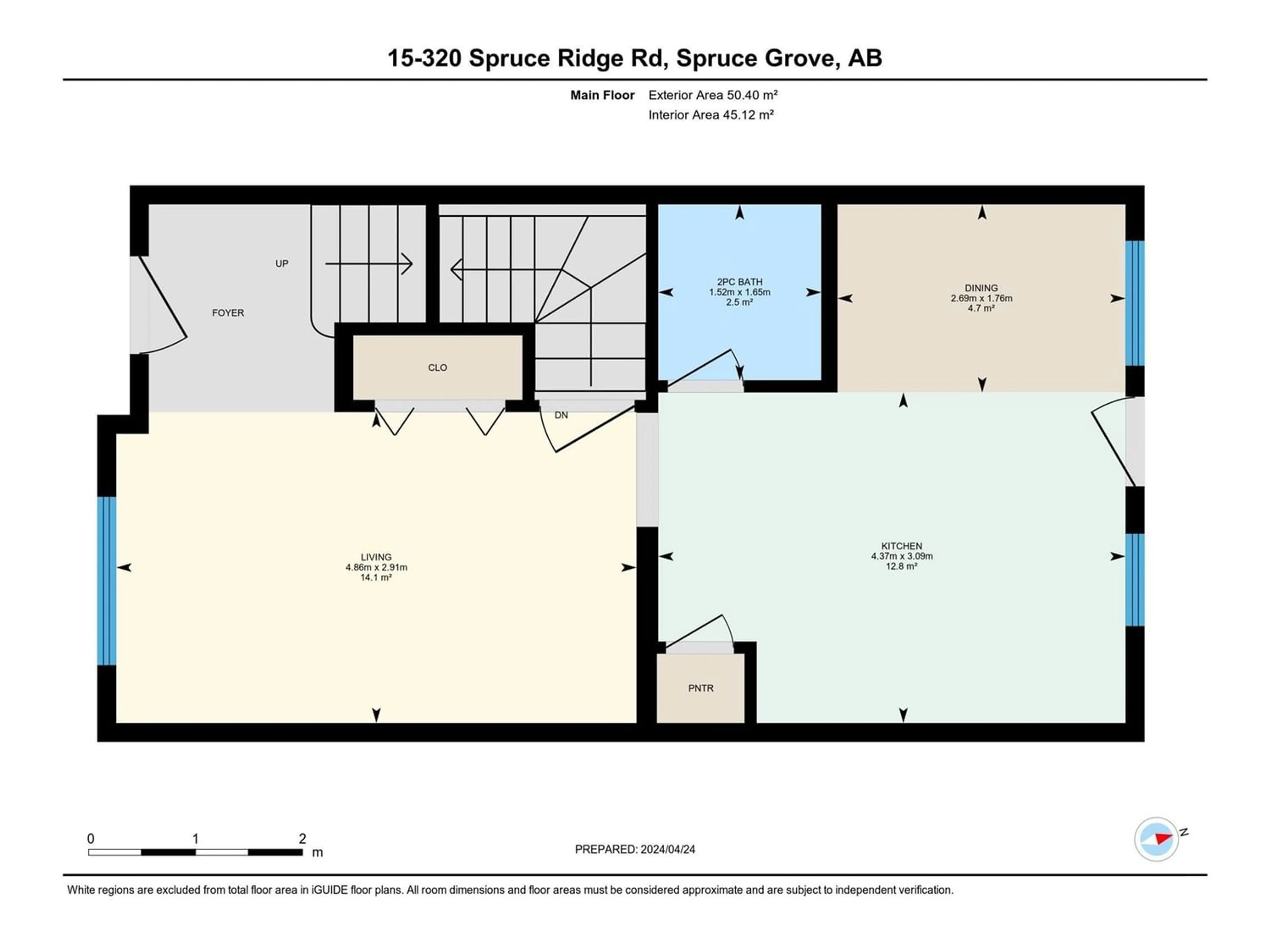 Floor plan for #15 320 SPRUCE RIDGE RD, Spruce Grove Alberta T7X0H5