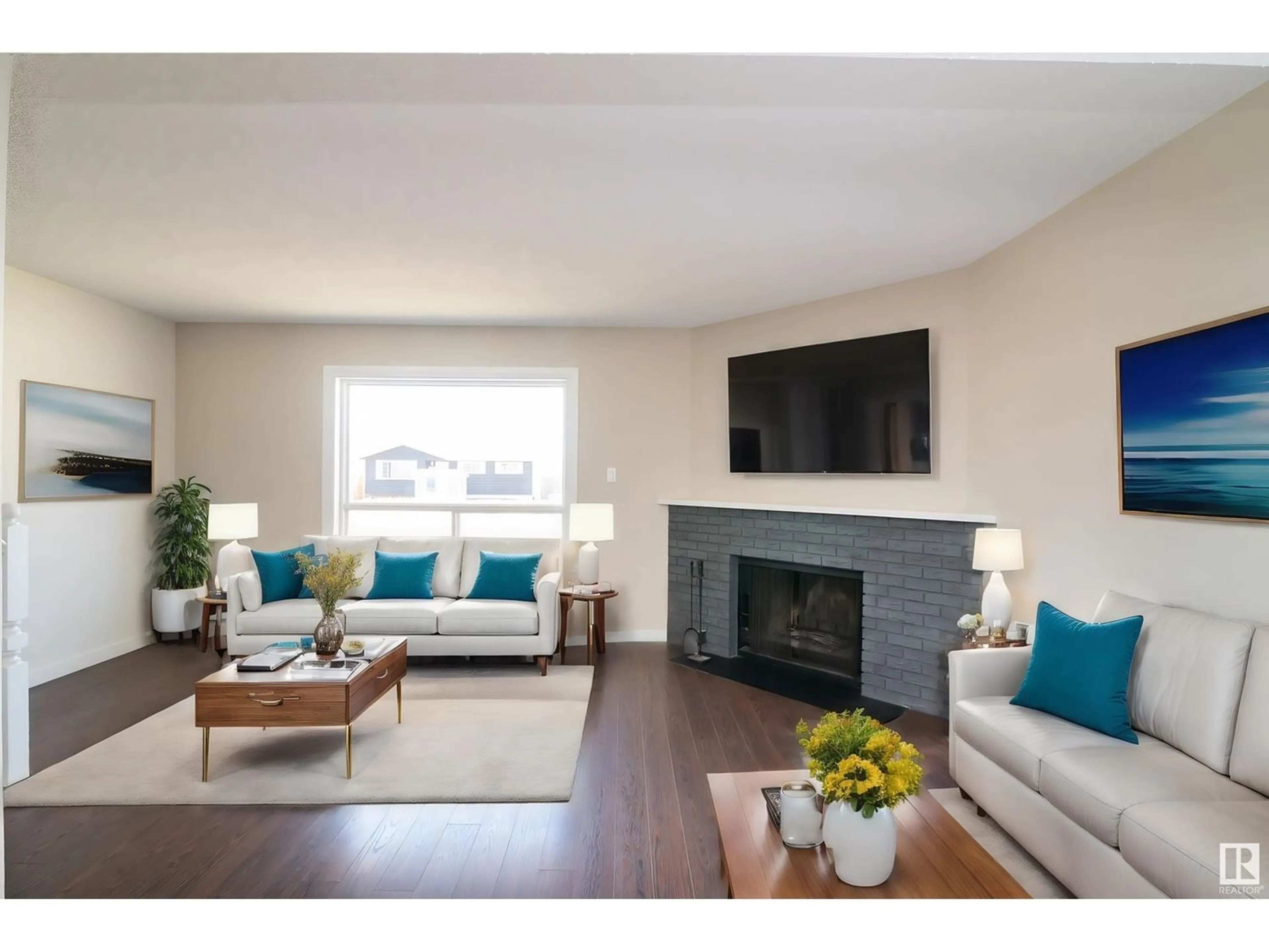 Living room for 16581 100 ST NW, Edmonton Alberta T5X5H4